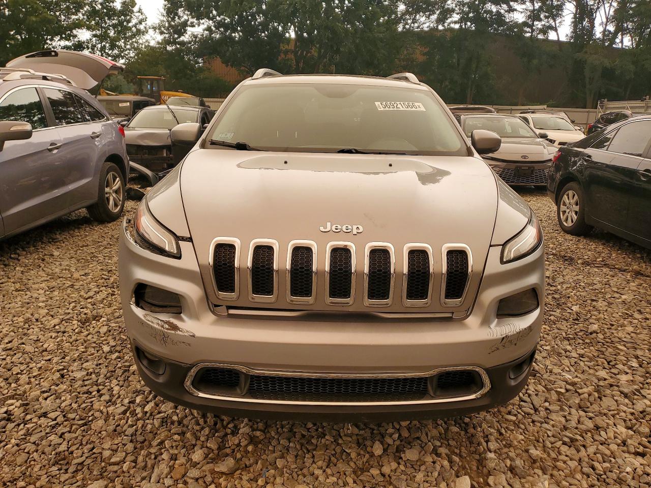2015 Jeep Cherokee Limited Серебряный vin: 1C4PJMDS6FW647572