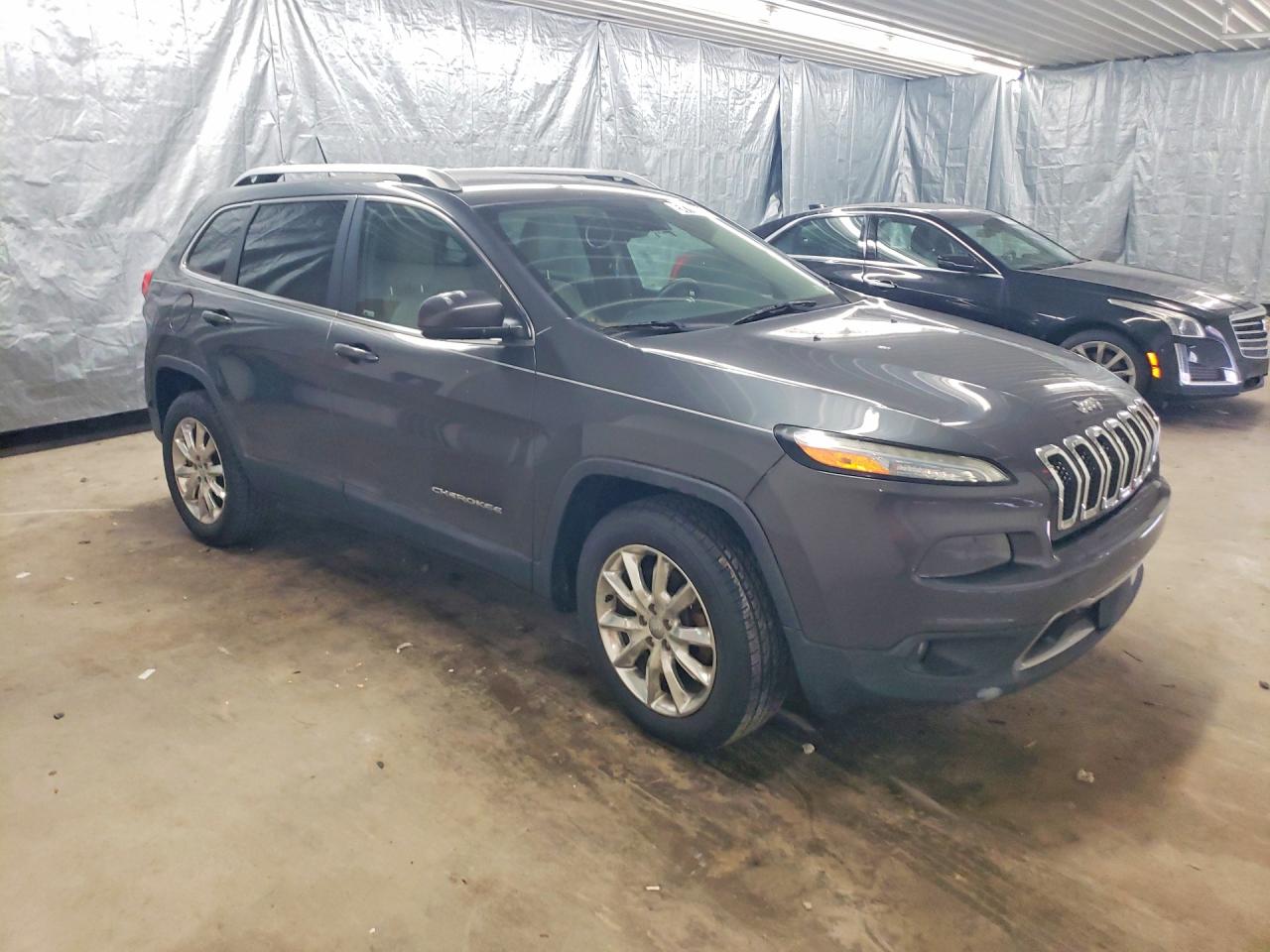 2015 Jeep Cherokee Limited Silver vin: 1C4PJMDS6FW660158