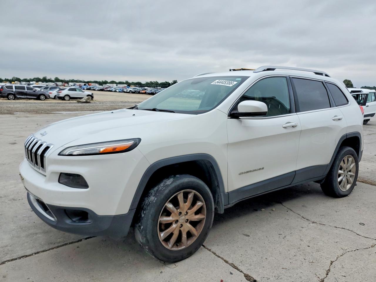 2015 Jeep Cherokee Limited White vin: 1C4PJMDS6FW667966