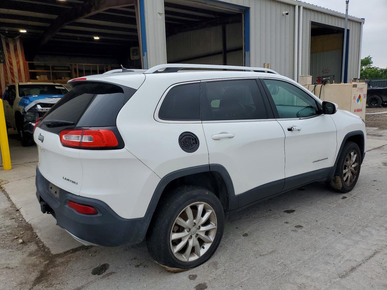2015 Jeep Cherokee Limited White vin: 1C4PJMDS6FW667966