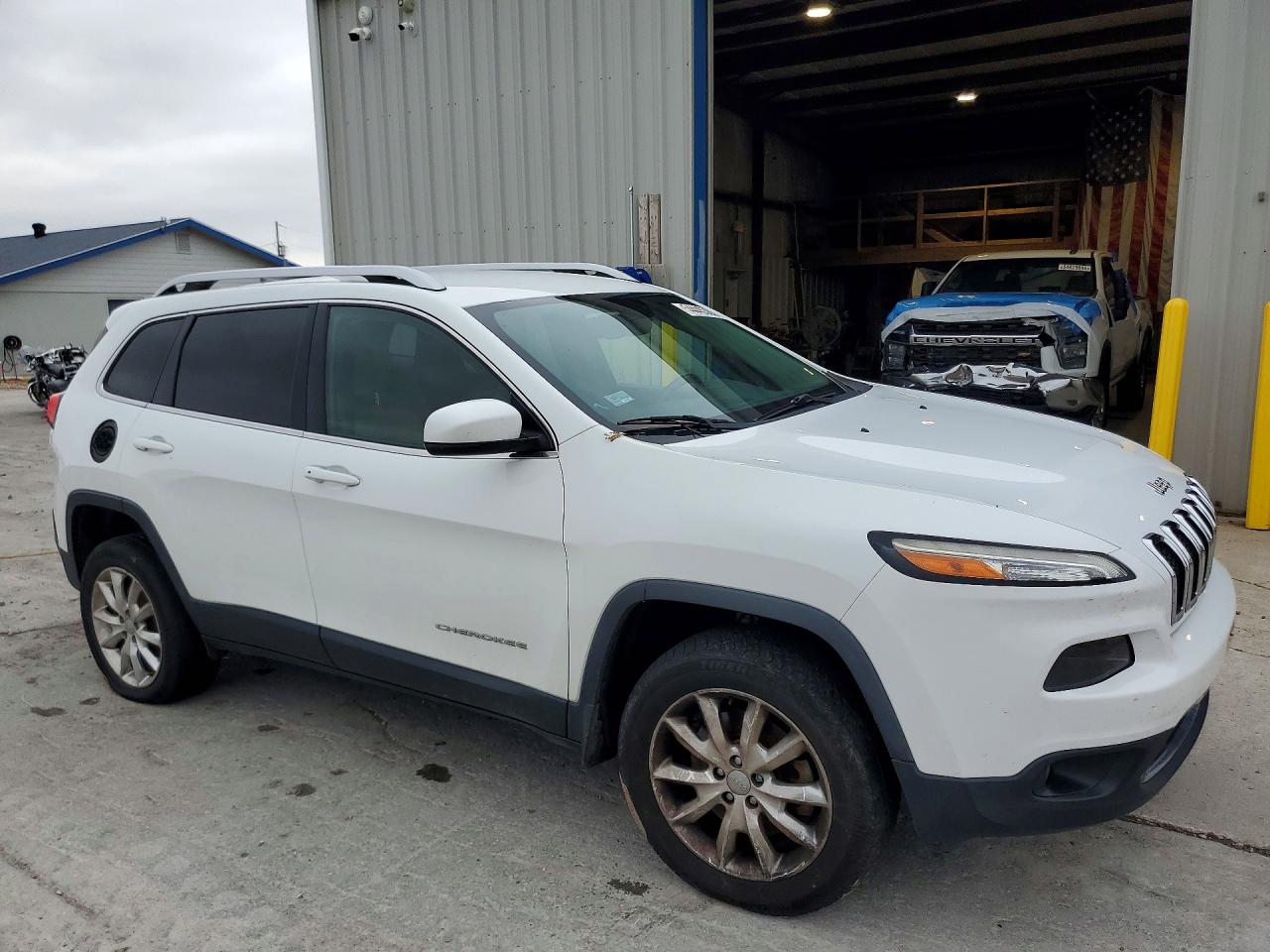 2015 Jeep Cherokee Limited White vin: 1C4PJMDS6FW667966