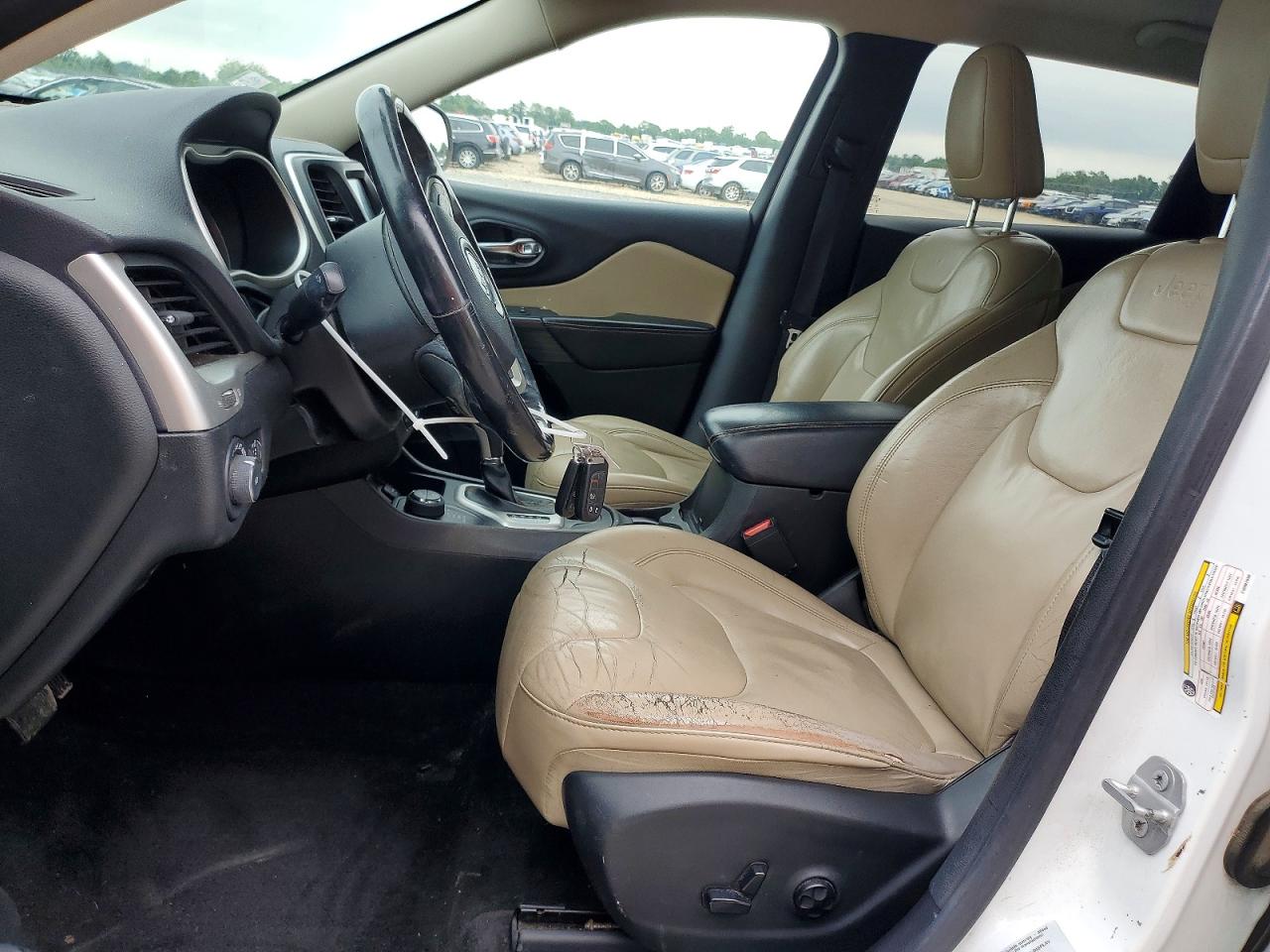 2015 Jeep Cherokee Limited White vin: 1C4PJMDS6FW667966