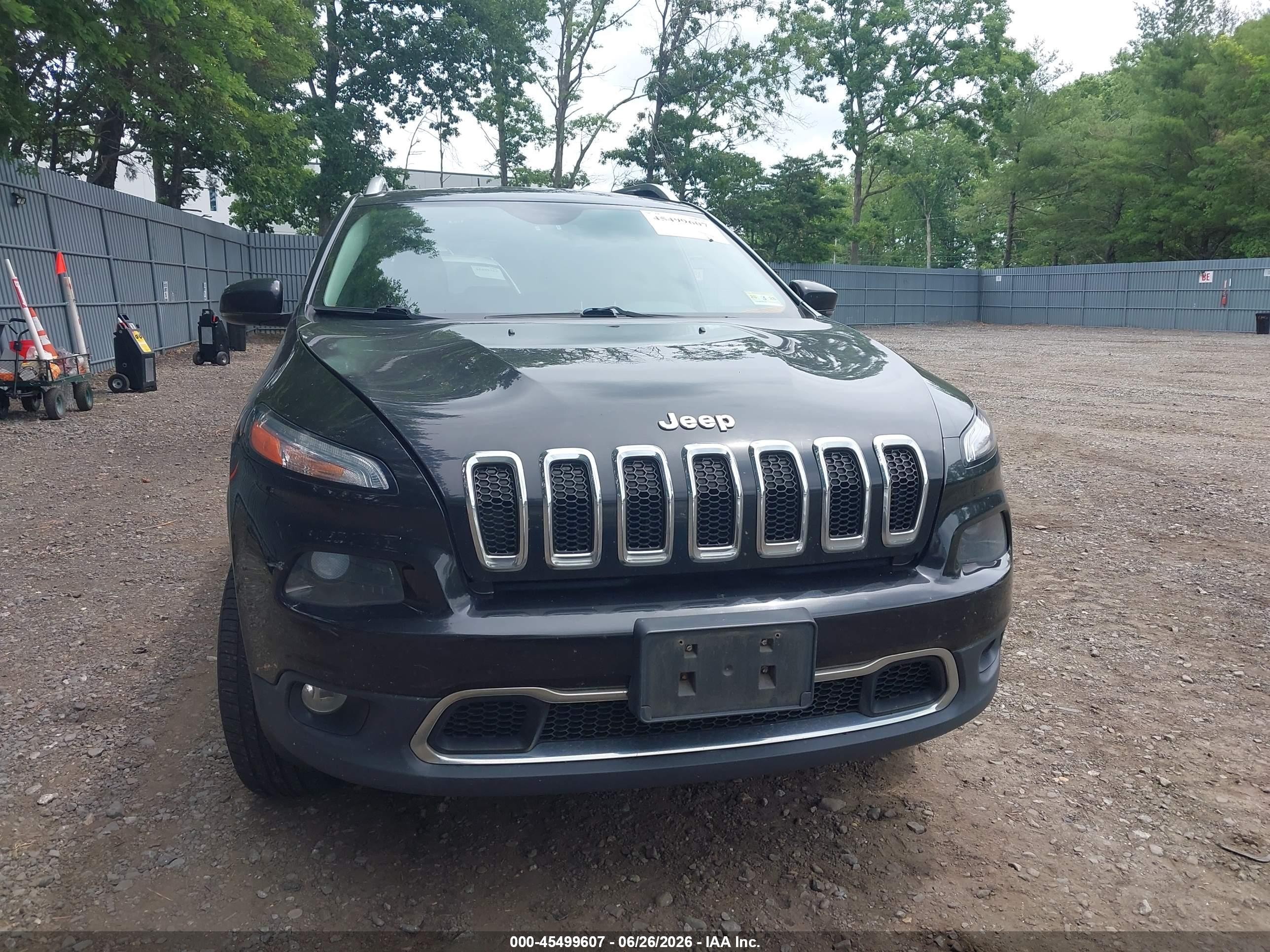 2015 Jeep Cherokee Limited Black vin: 1C4PJMDS6FW675985