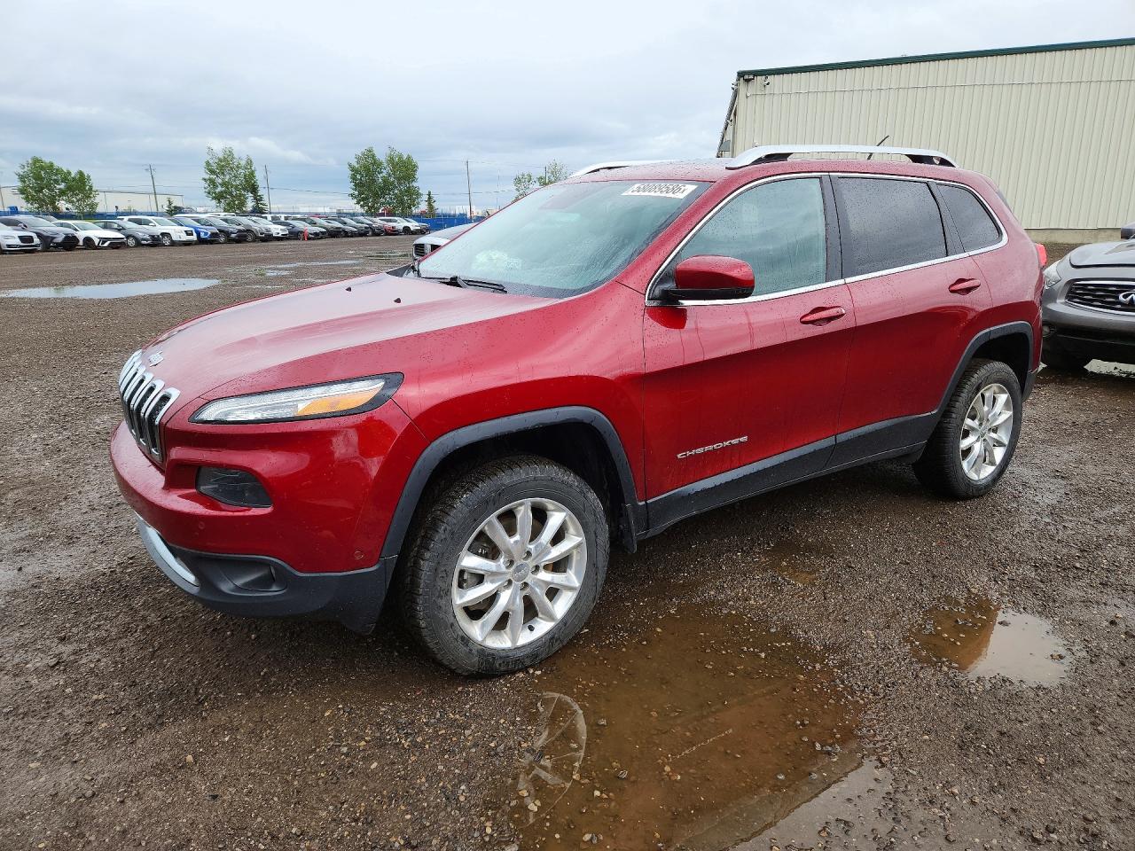 2015 Jeep Cherokee Limited Red vin: 1C4PJMDS6FW680829