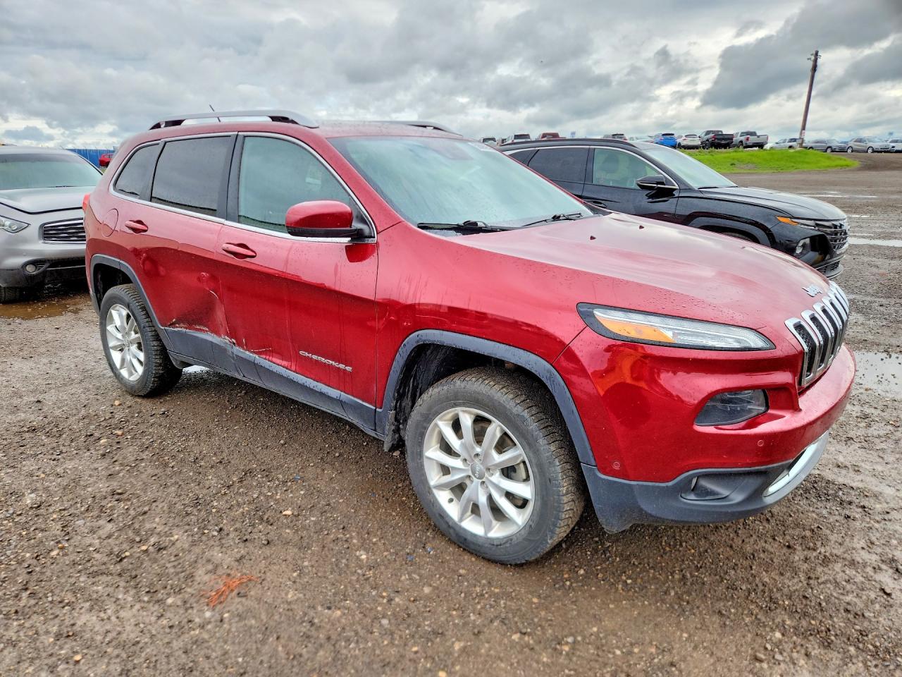 2015 Jeep Cherokee Limited Red vin: 1C4PJMDS6FW680829
