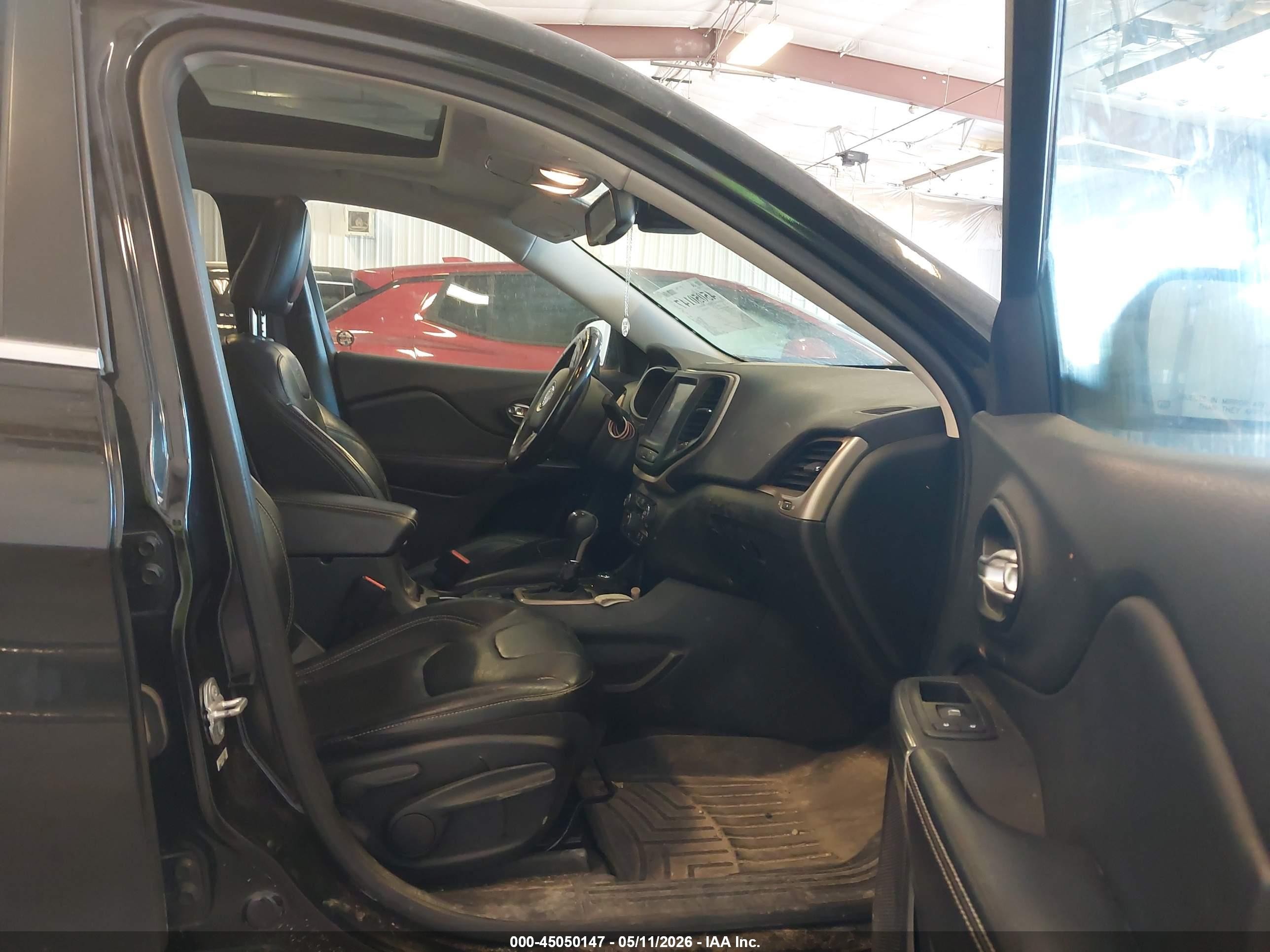 2015 Jeep Cherokee Limited Black vin: 1C4PJMDS6FW685738
