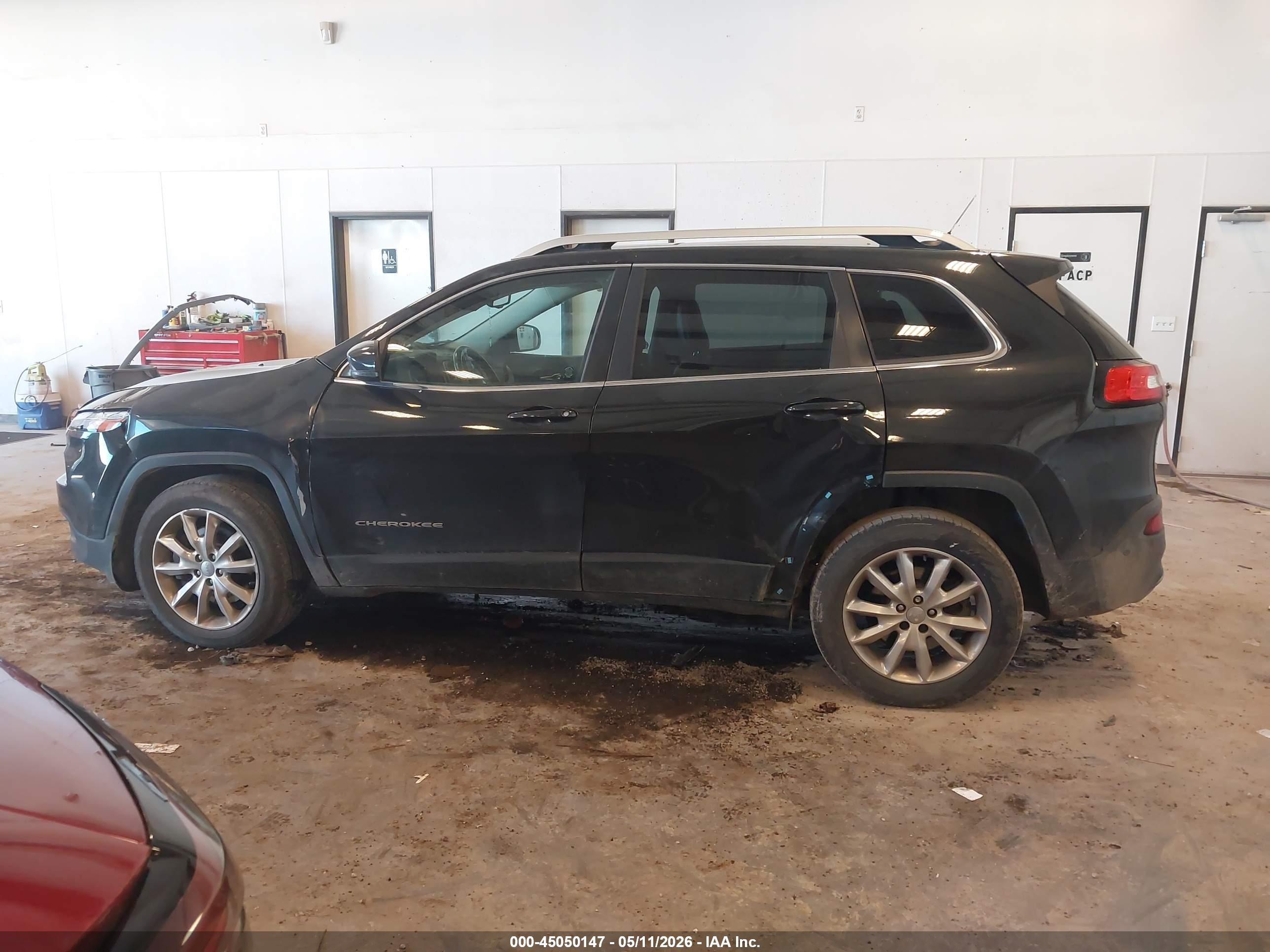 2015 Jeep Cherokee Limited Black vin: 1C4PJMDS6FW685738