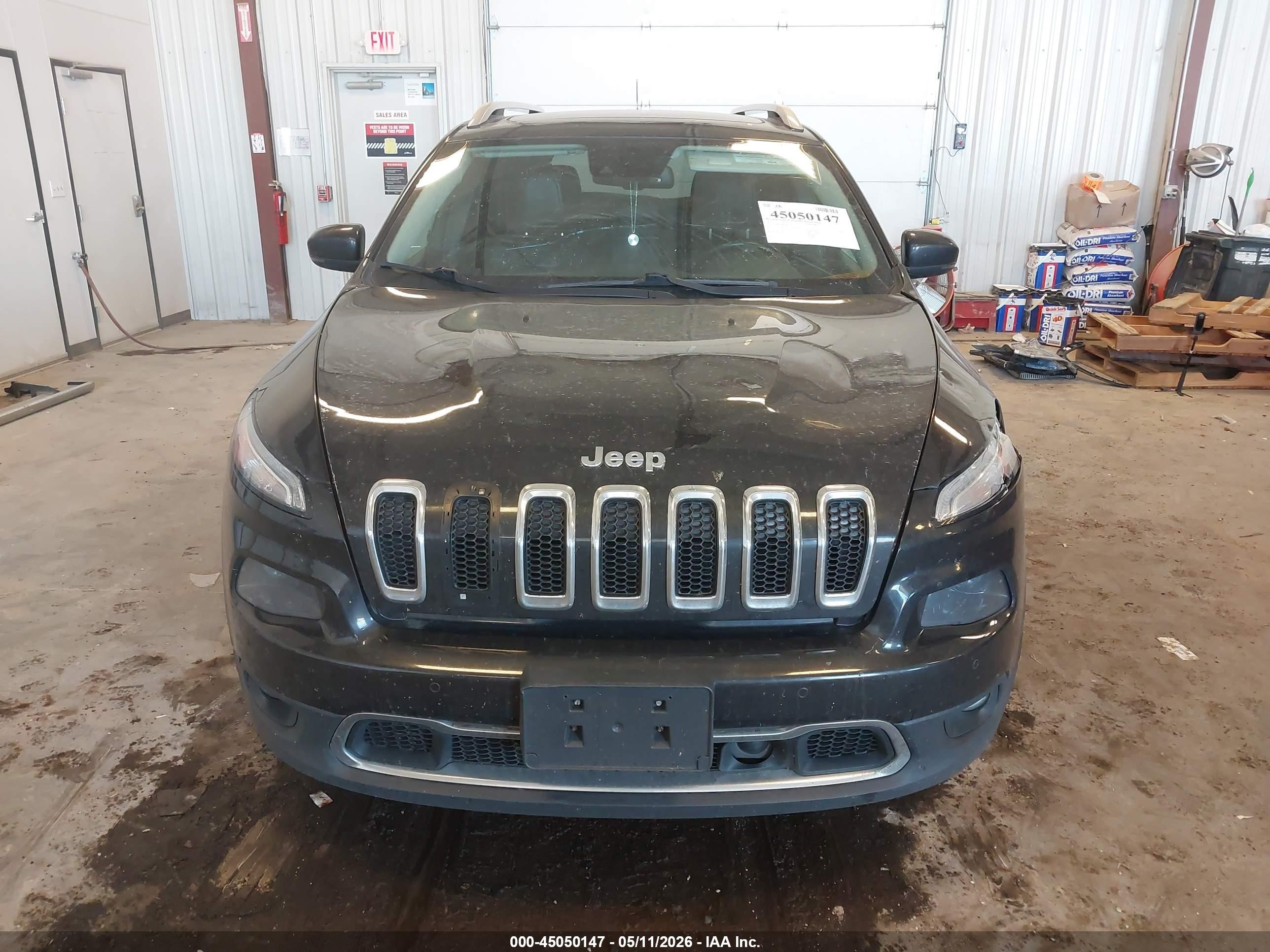 2015 Jeep Cherokee Limited Black vin: 1C4PJMDS6FW685738