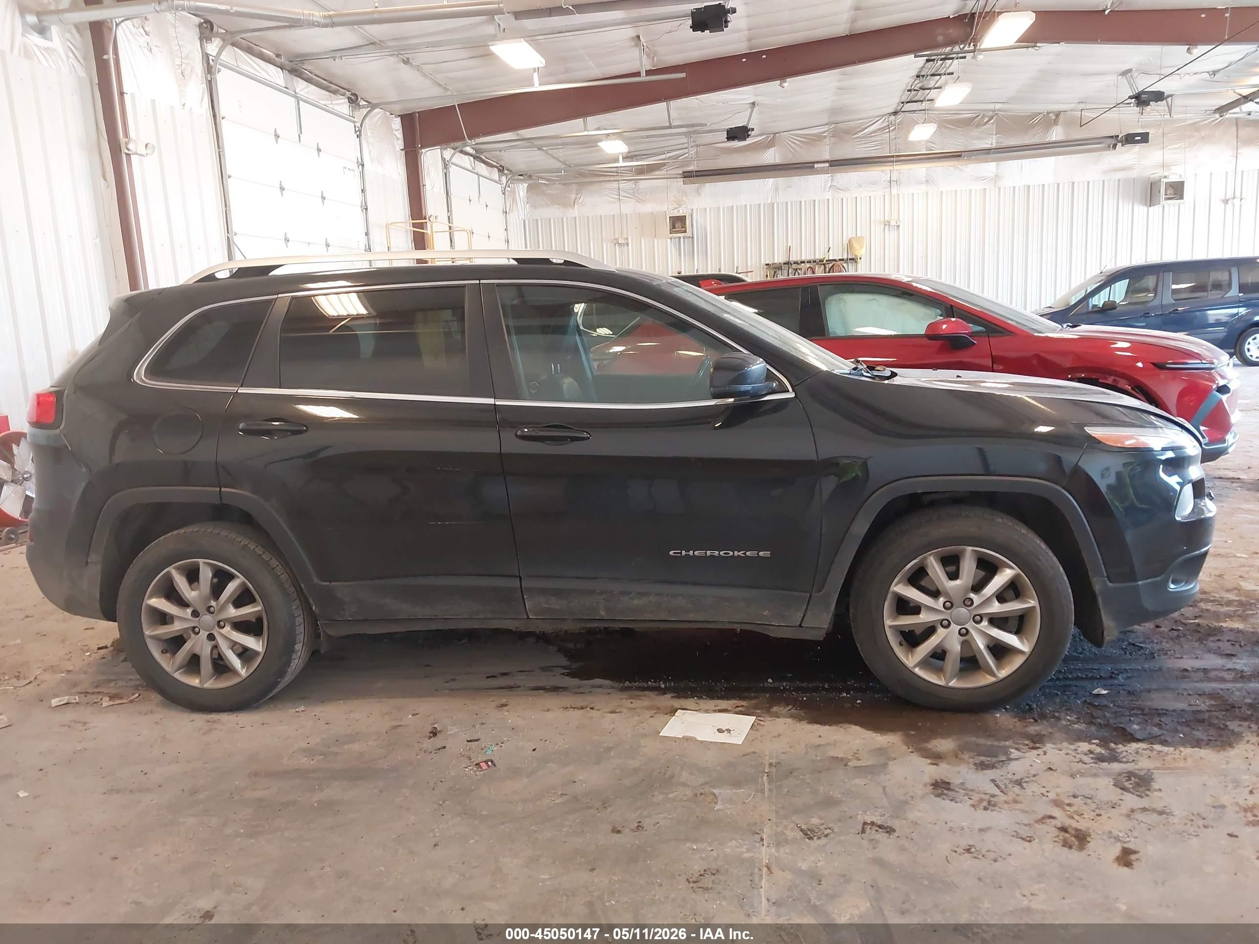 2015 Jeep Cherokee Limited Black vin: 1C4PJMDS6FW685738