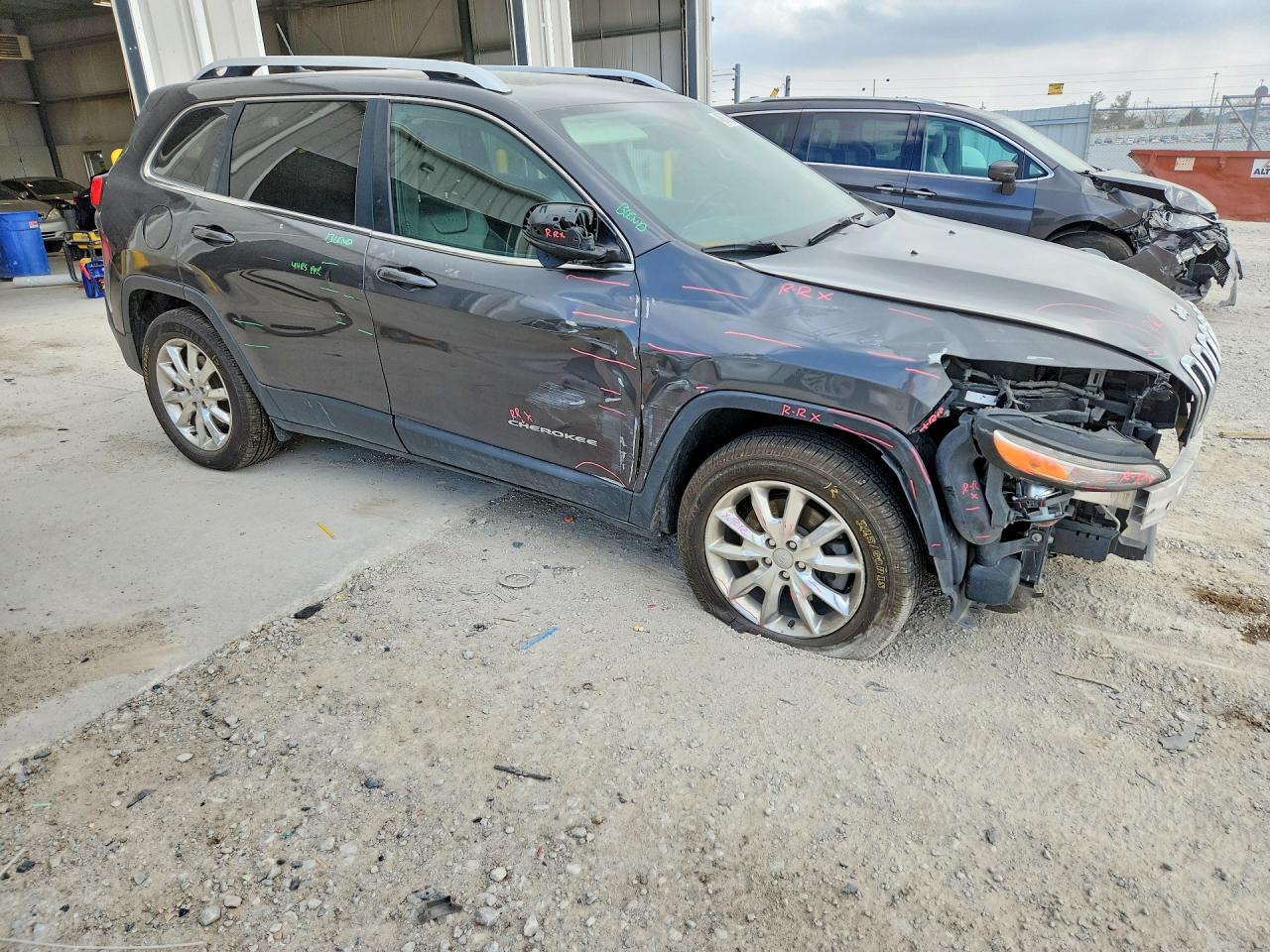 2015 Jeep Cherokee Limited Charcoal vin: 1C4PJMDS6FW698506