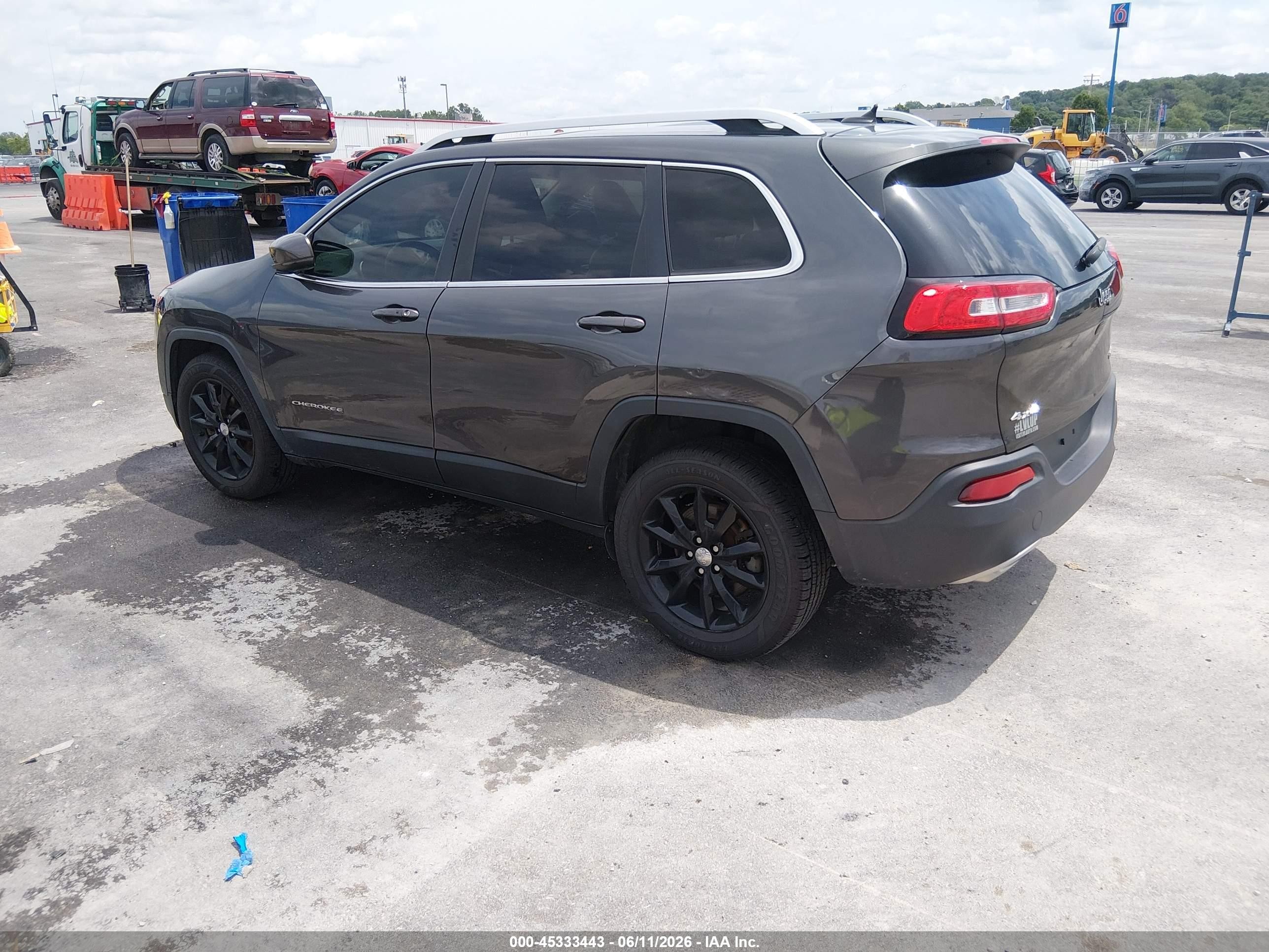 2015 Jeep Cherokee Limited Gray vin: 1C4PJMDS6FW704773