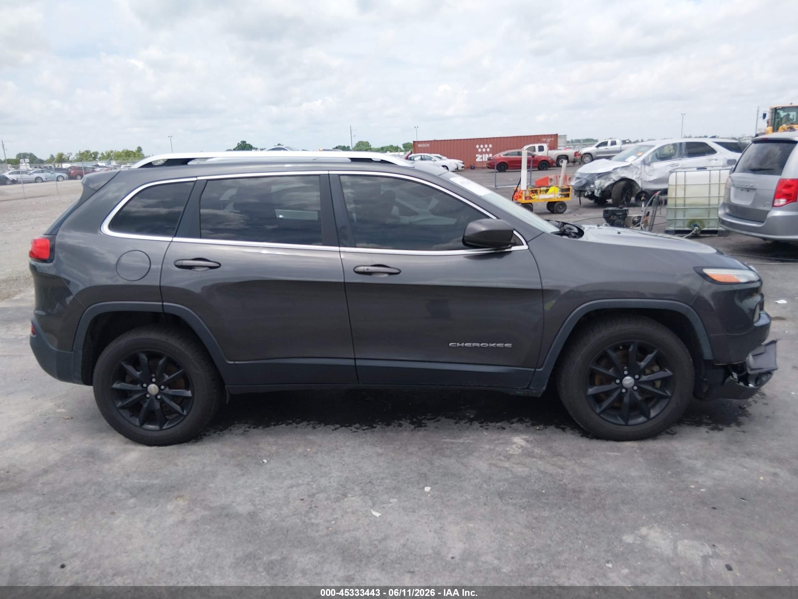 2015 Jeep Cherokee Limited Gray vin: 1C4PJMDS6FW704773