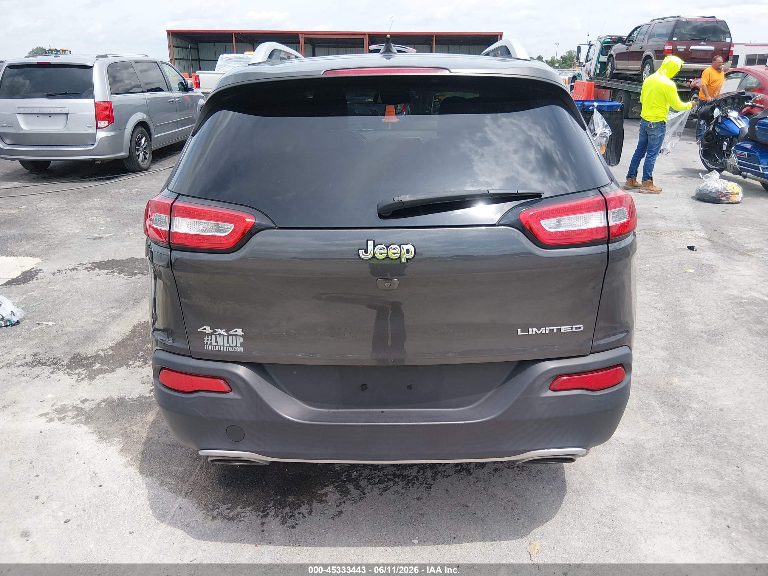 2015 Jeep Cherokee Limited Gray vin: 1C4PJMDS6FW704773