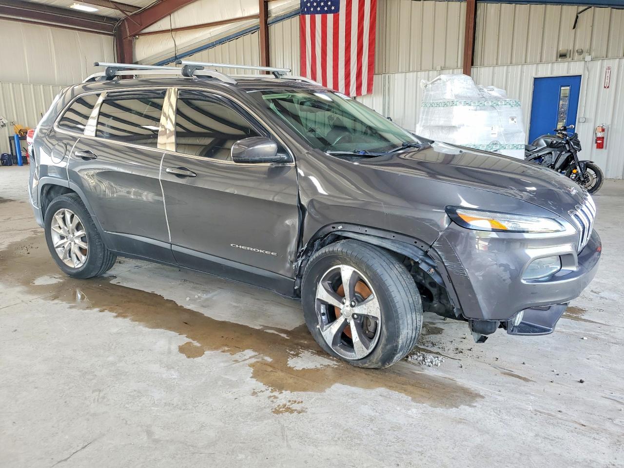 2015 Jeep Cherokee Limited Серый vin: 1C4PJMDS6FW705518