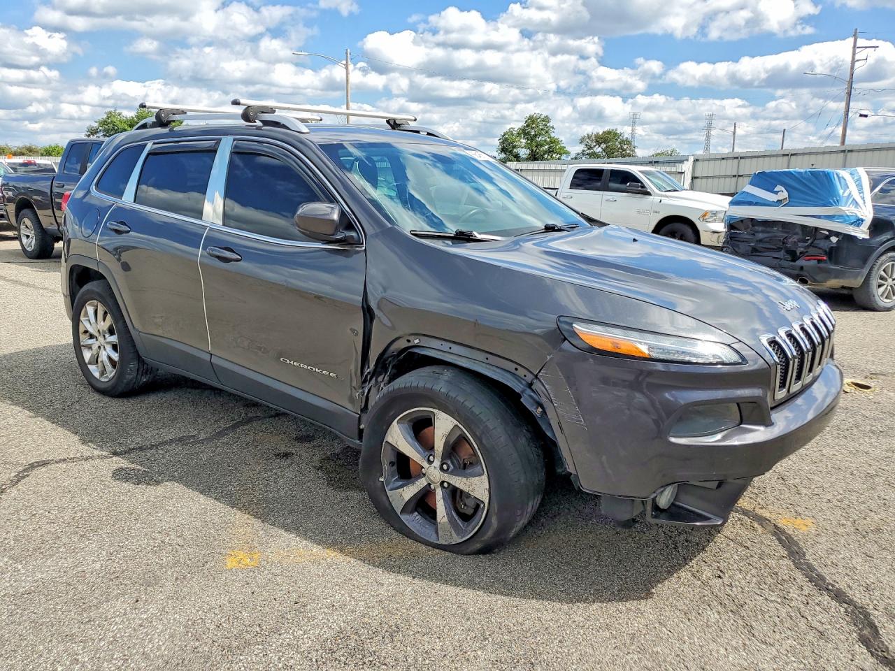 2015 Jeep Cherokee Limited Gray vin: 1C4PJMDS6FW705518