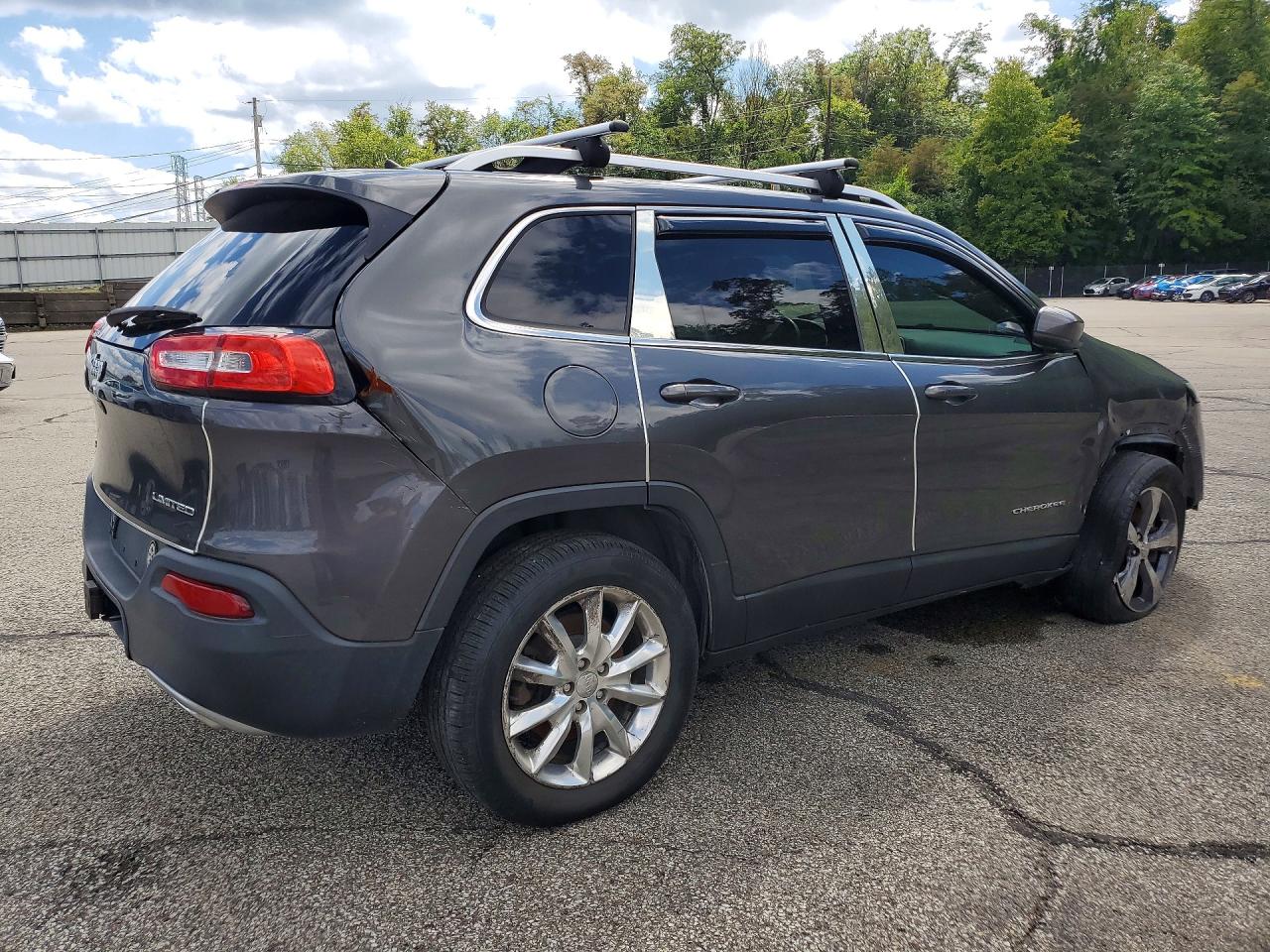 2015 Jeep Cherokee Limited Gray vin: 1C4PJMDS6FW705518