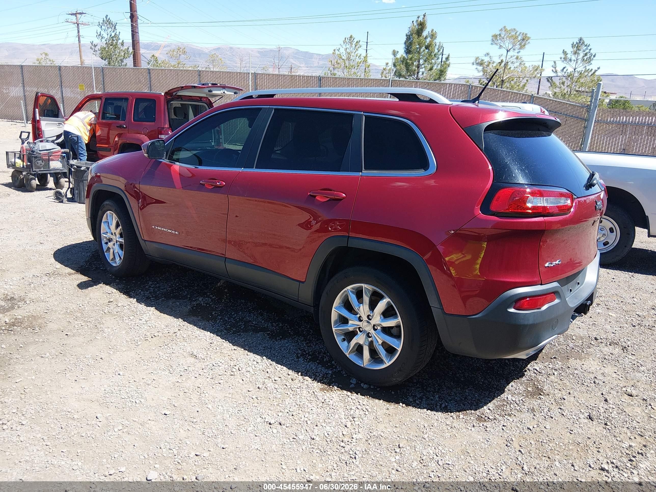 2015 Jeep Cherokee Limited Темно-бордовый vin: 1C4PJMDS6FW728331