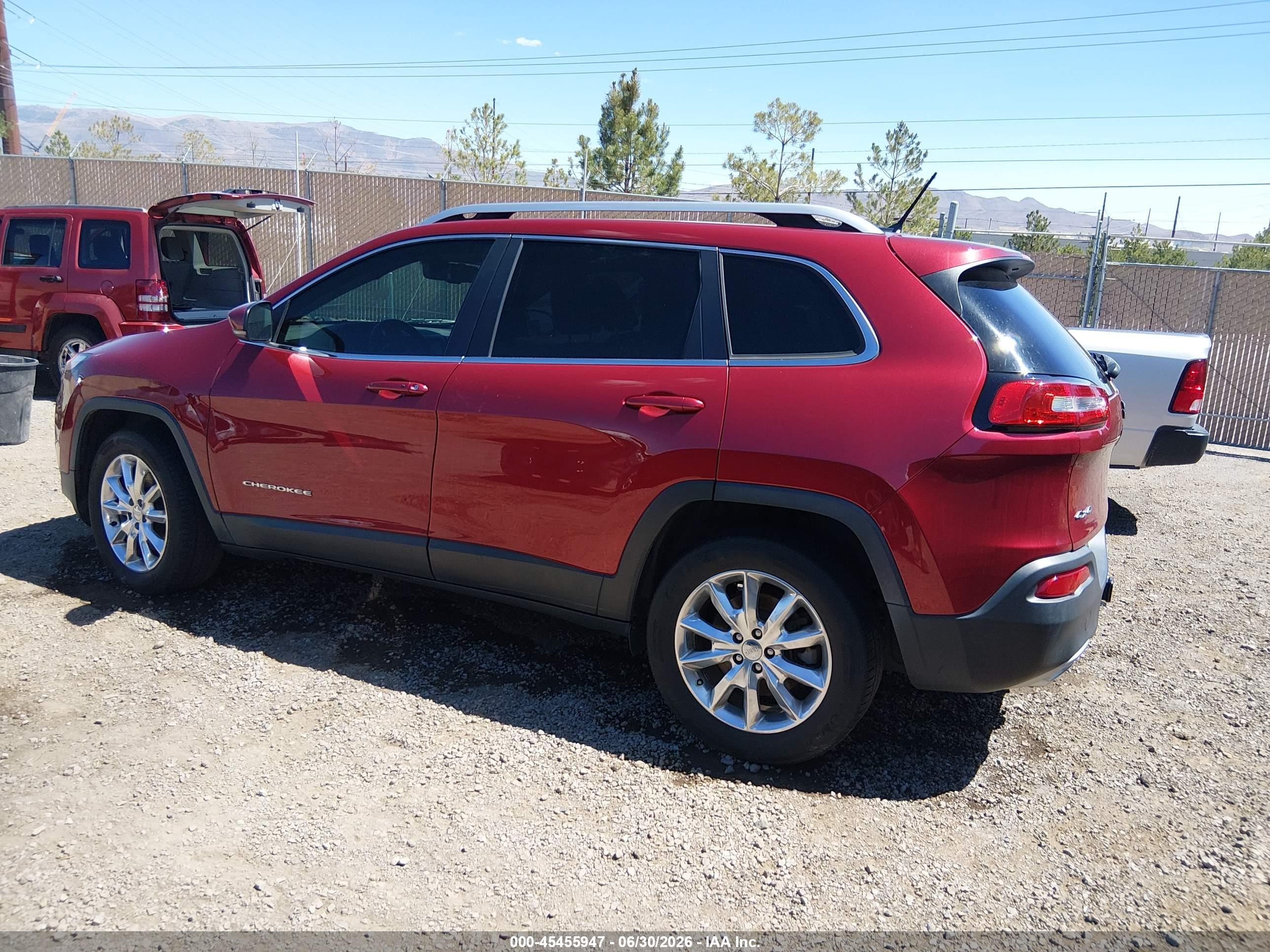 2015 Jeep Cherokee Limited Темно-бордовый vin: 1C4PJMDS6FW728331