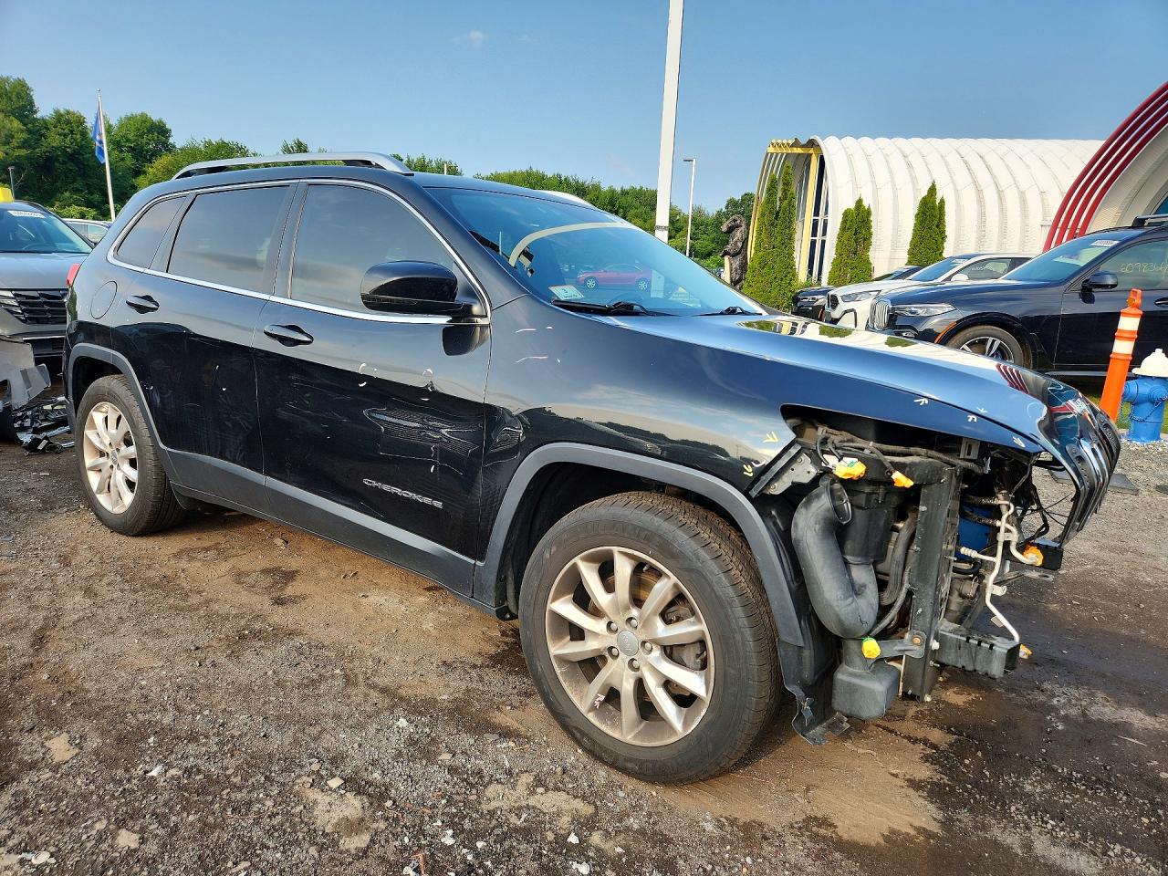 2015 Jeep Cherokee Limited Черный vin: 1C4PJMDS6FW736252
