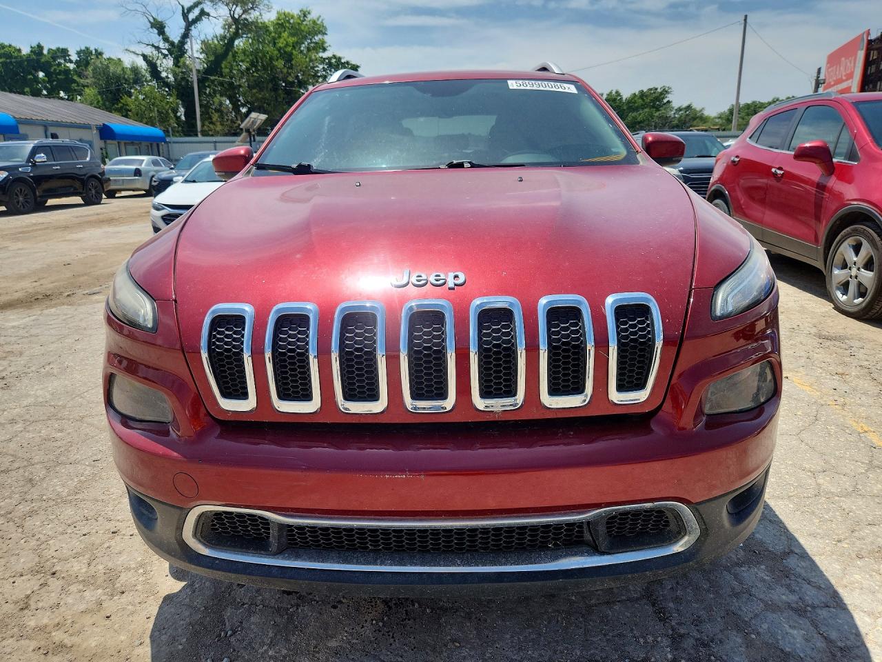 2015 Jeep Cherokee Бордовый vin: 1C4PJMDS6FW751141