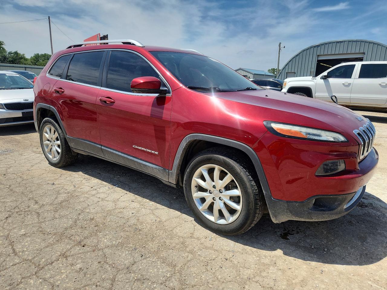 2015 Jeep Cherokee Бордовый vin: 1C4PJMDS6FW751141