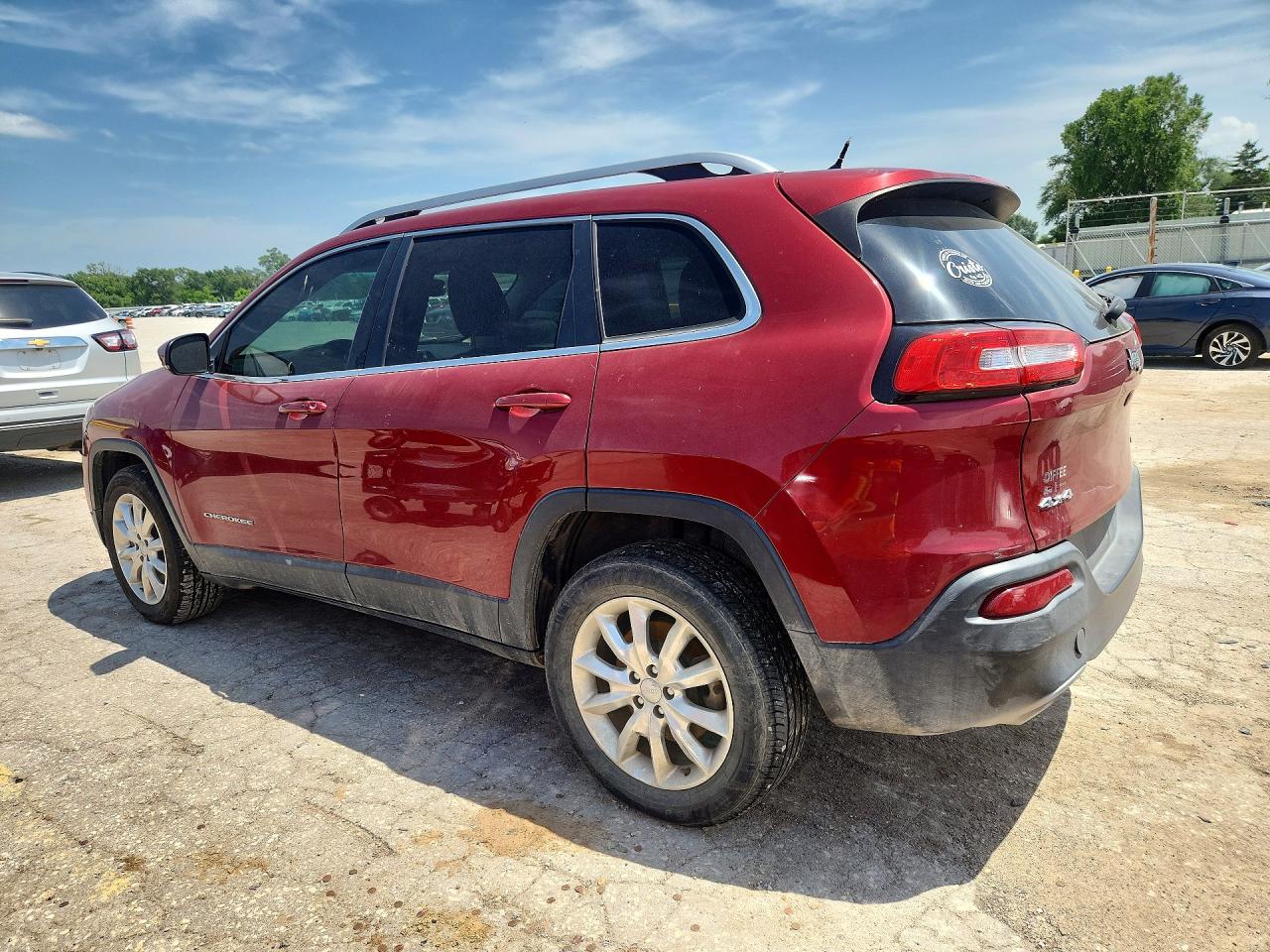 2015 Jeep Cherokee Бордовый vin: 1C4PJMDS6FW751141