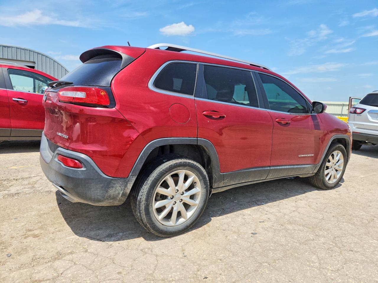 2015 Jeep Cherokee Бордовый vin: 1C4PJMDS6FW751141