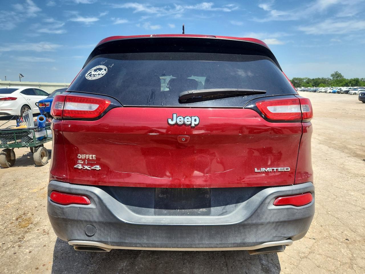 2015 Jeep Cherokee Бордовый vin: 1C4PJMDS6FW751141