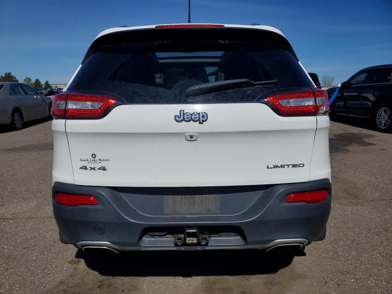 2016 Jeep Cherokee Limited White vin: 1C4PJMDS6GW309686