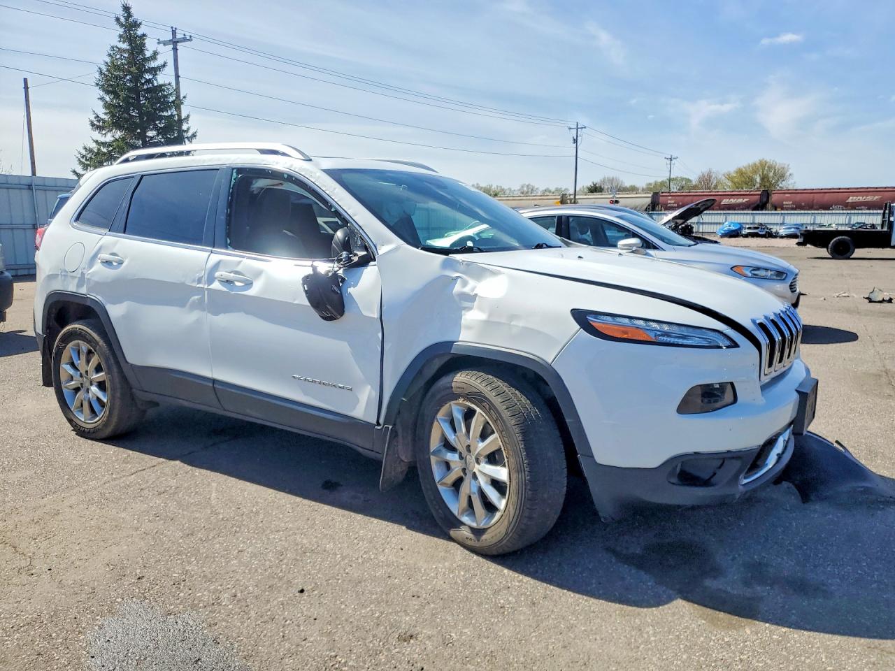 2016 Jeep Cherokee Limited White vin: 1C4PJMDS6GW309686