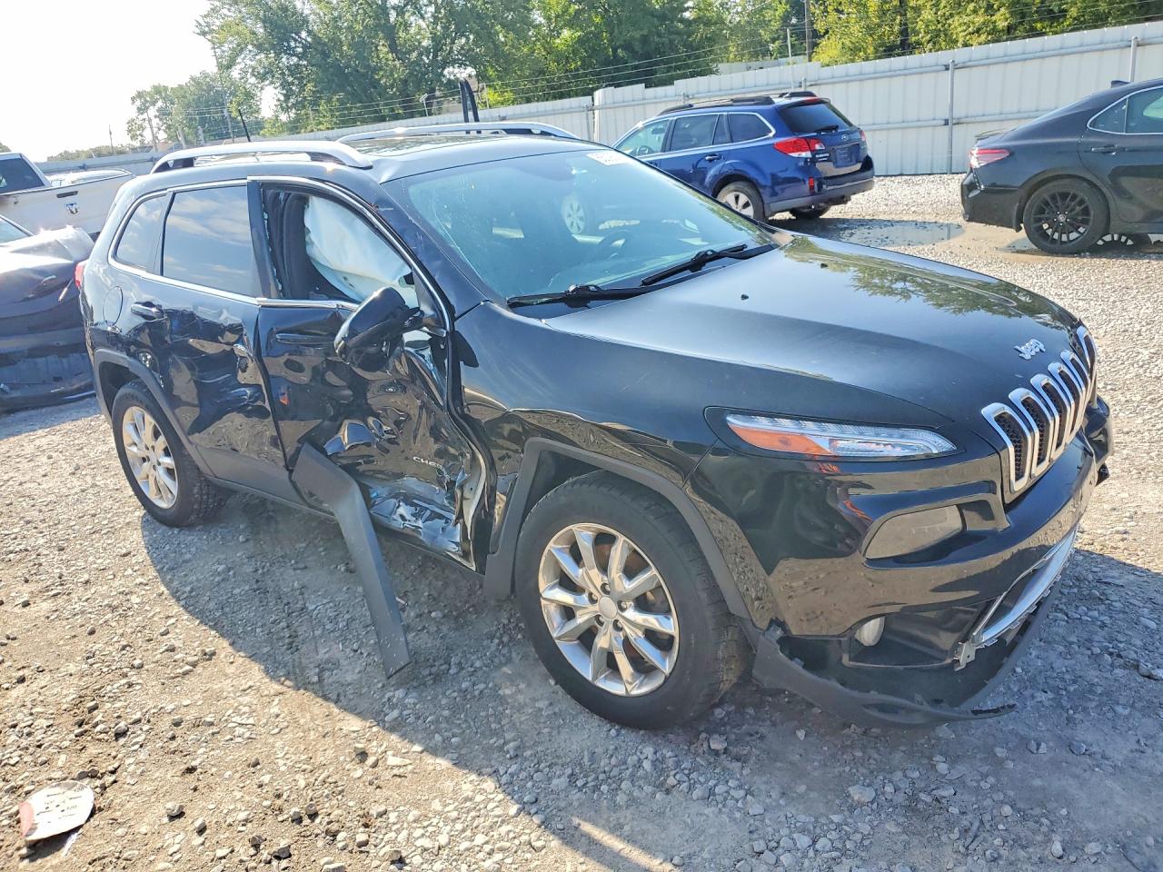 2017 Jeep Cherokee Limited Черный vin: 1C4PJMDS6HW615613