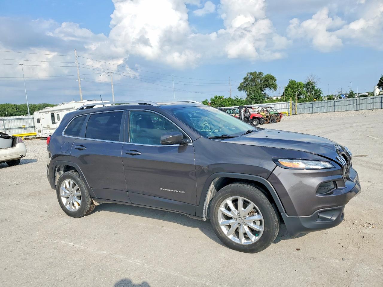 2017 Jeep Cherokee Limited Gray vin: 1C4PJMDS6HW617913