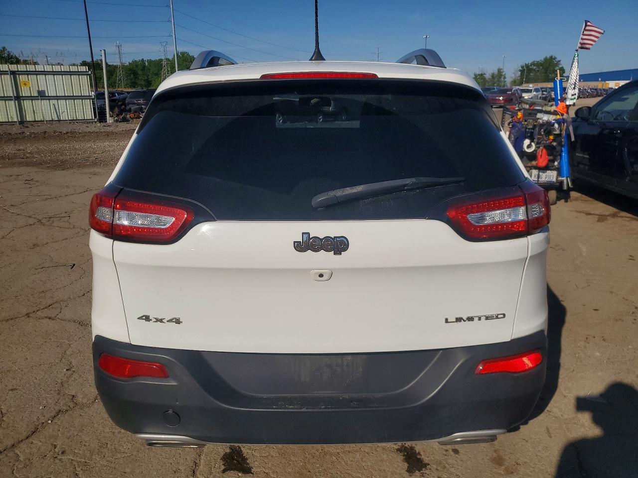 2017 Jeep Cherokee Limited White vin: 1C4PJMDS6HW631262