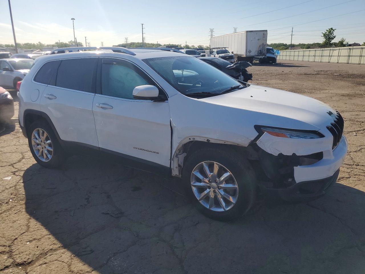 2017 Jeep Cherokee Limited White vin: 1C4PJMDS6HW631262
