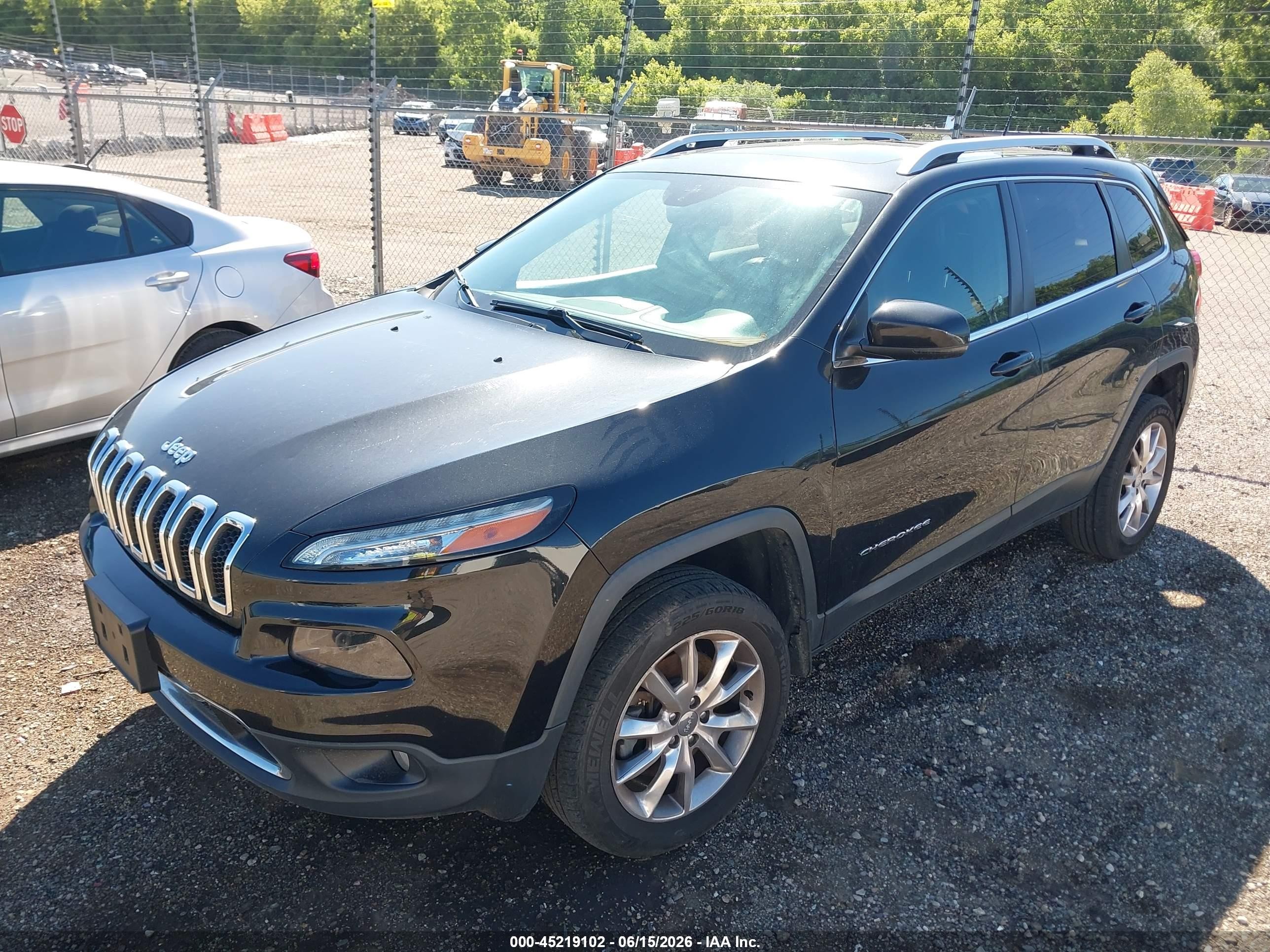 2014 Jeep Cherokee Limited Black vin: 1C4PJMDS7EW134037