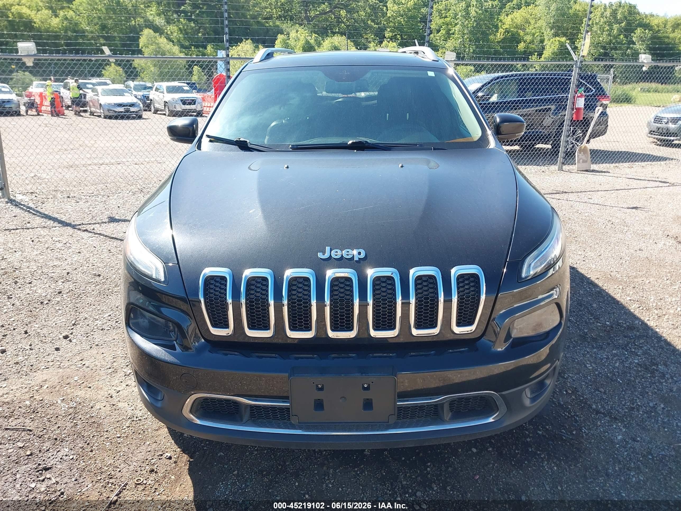 2014 Jeep Cherokee Limited Black vin: 1C4PJMDS7EW134037