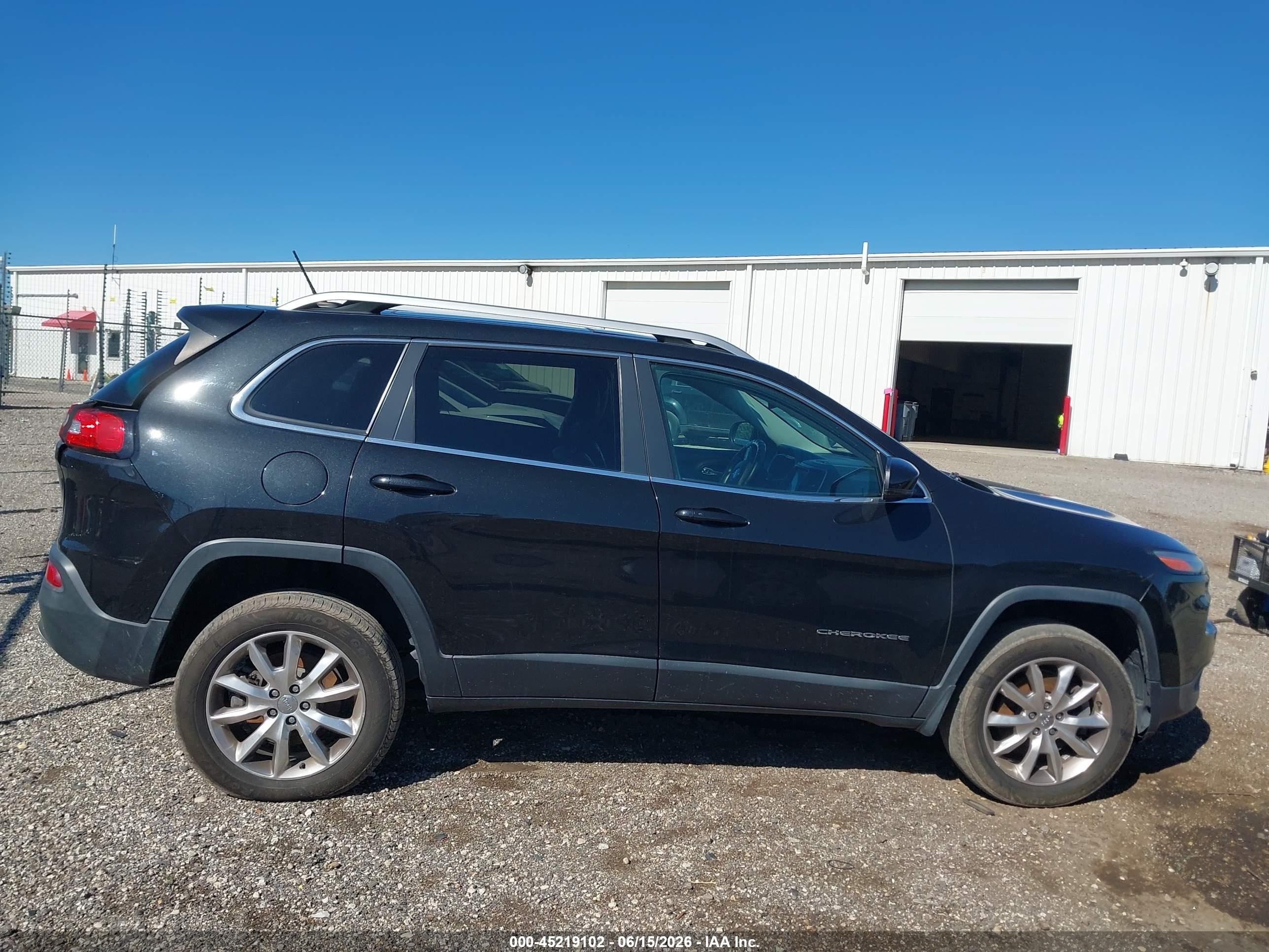 2014 Jeep Cherokee Limited Black vin: 1C4PJMDS7EW134037