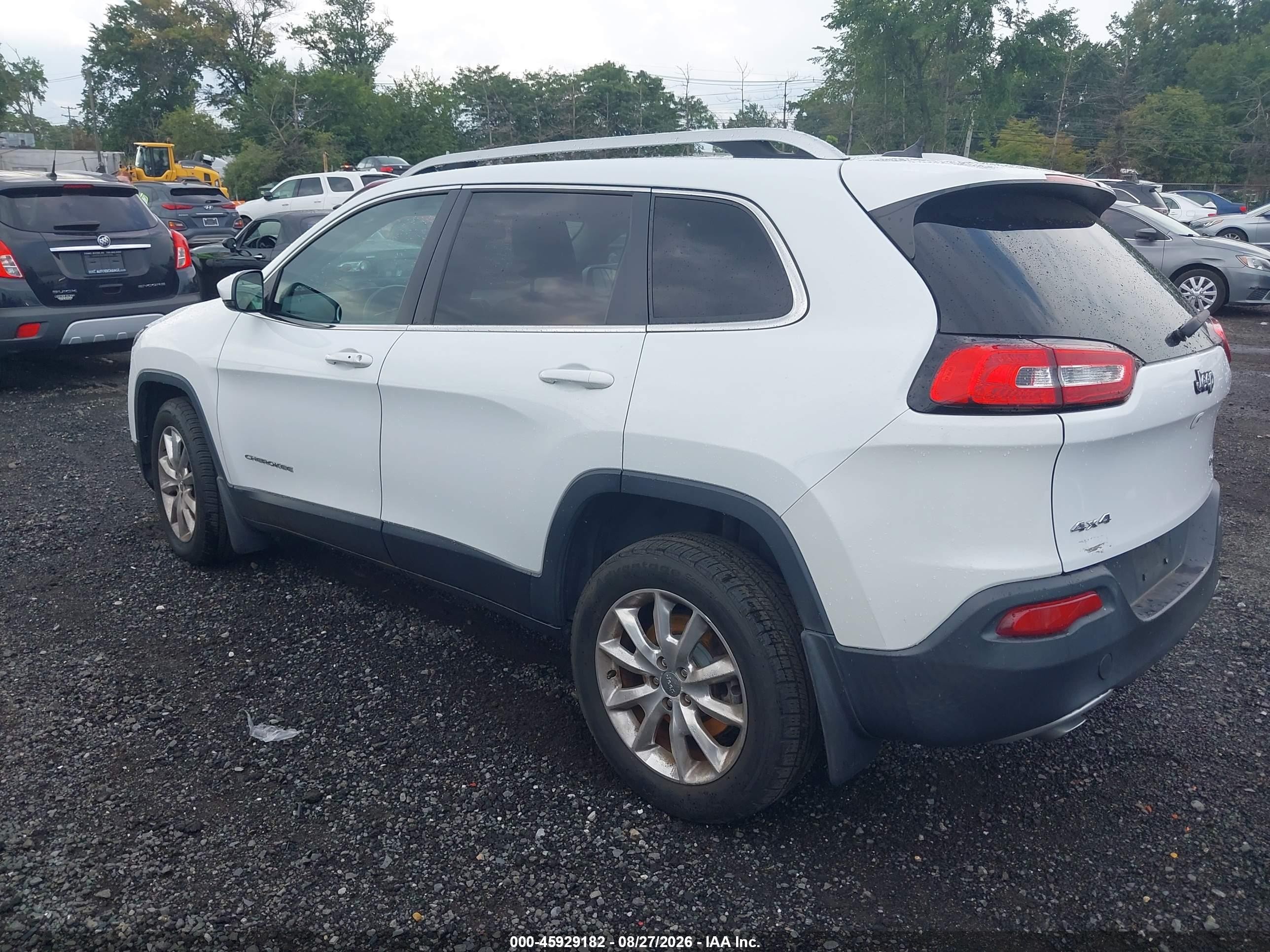 2014 Jeep Cherokee Limited White vin: 1C4PJMDS7EW167765