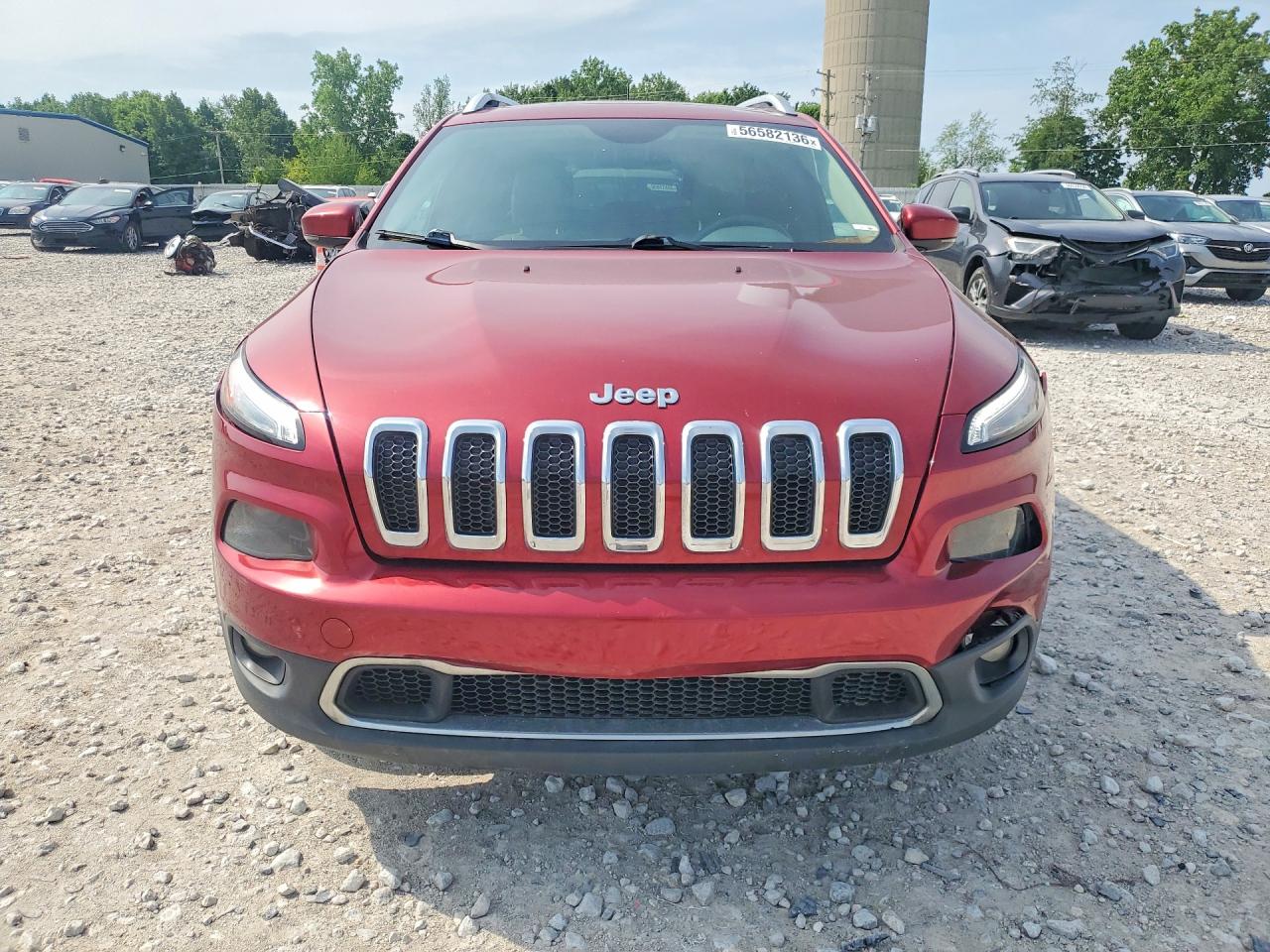 2015 Jeep Cherokee Limited Burgundy vin: 1C4PJMDS7FW509569