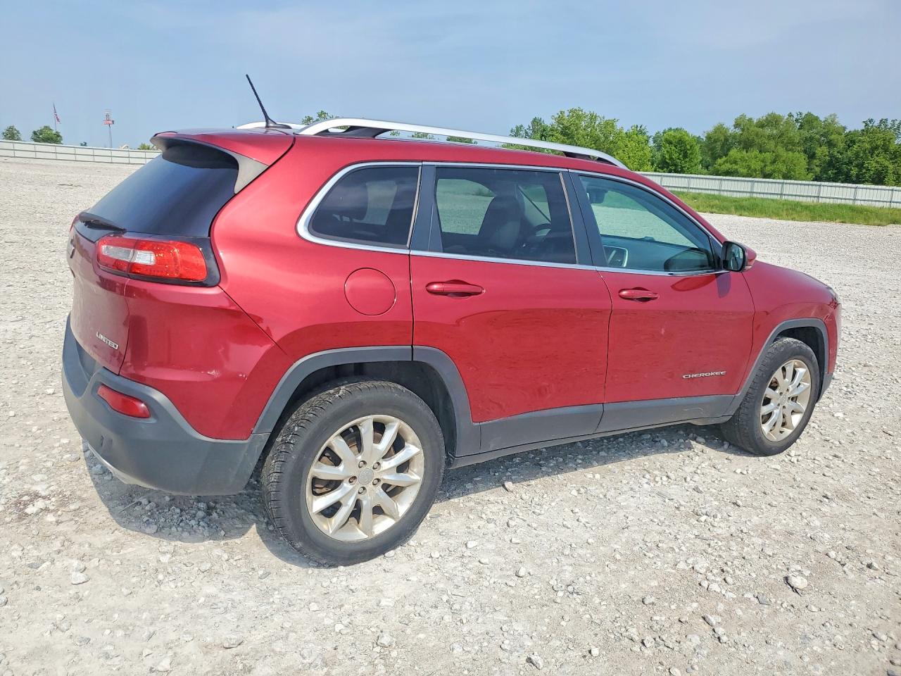2015 Jeep Cherokee Limited Burgundy vin: 1C4PJMDS7FW509569