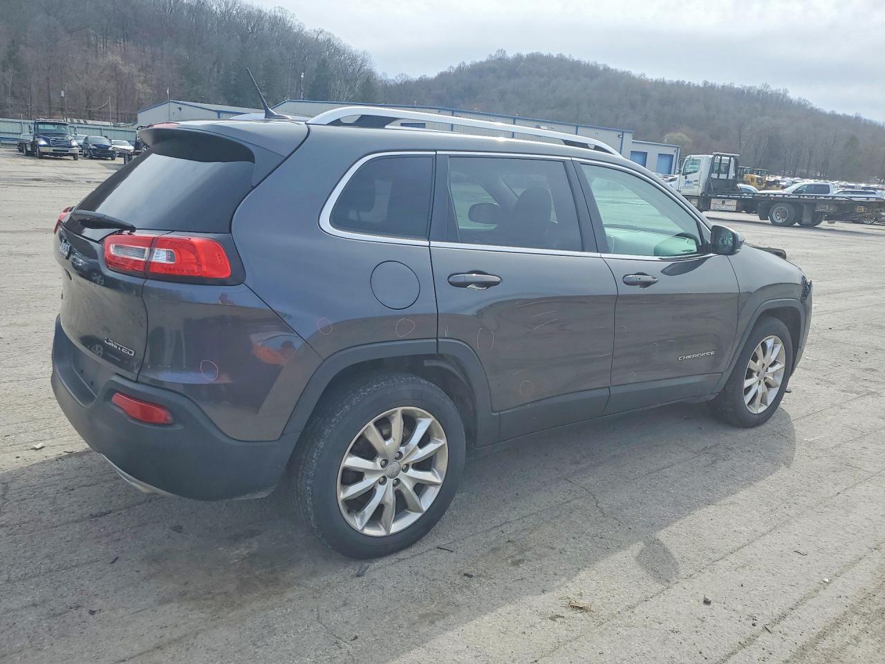 2015 Jeep Cherokee Limited Gray vin: 1C4PJMDS7FW520927