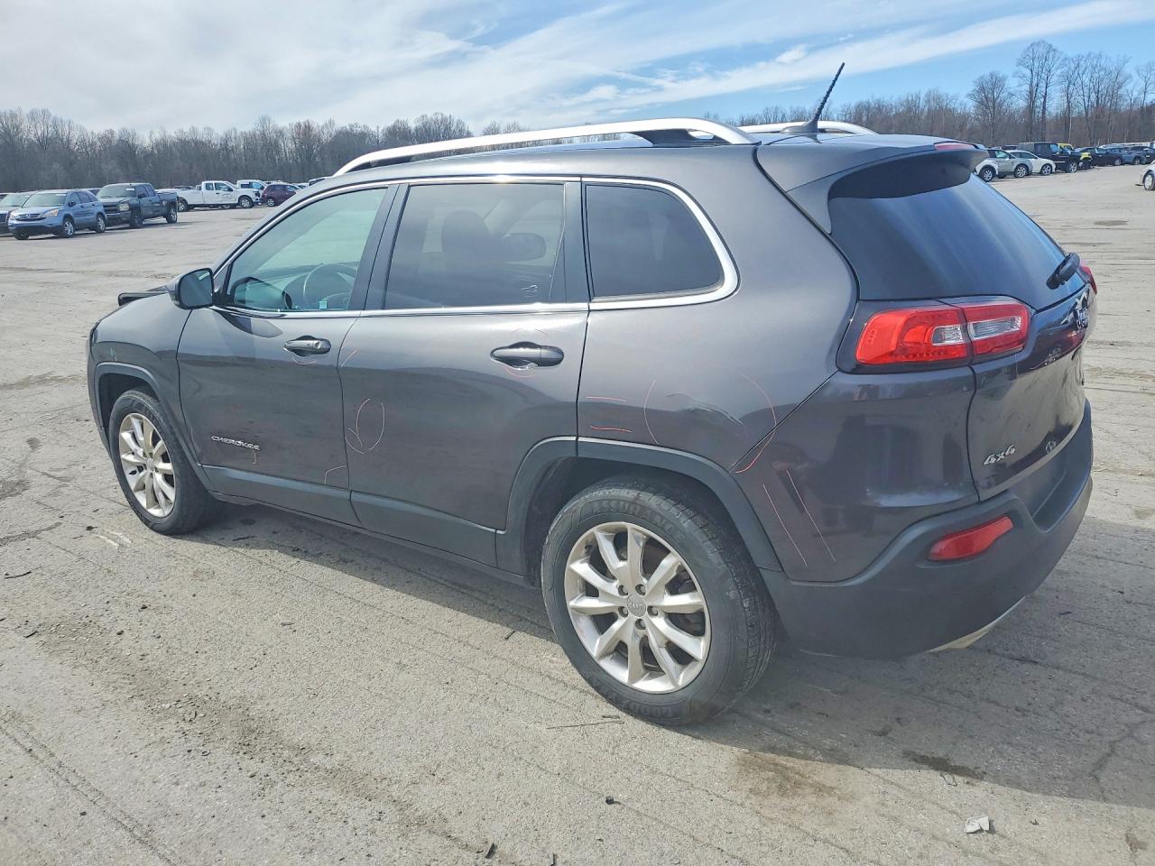 2015 Jeep Cherokee Limited Gray vin: 1C4PJMDS7FW520927