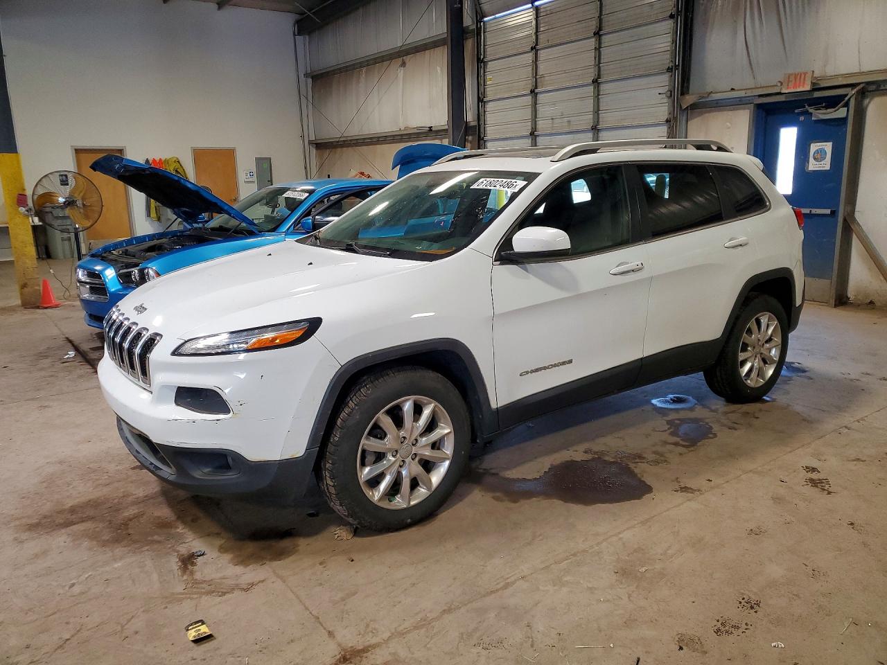 2015 Jeep Cherokee Limited White vin: 1C4PJMDS7FW551675