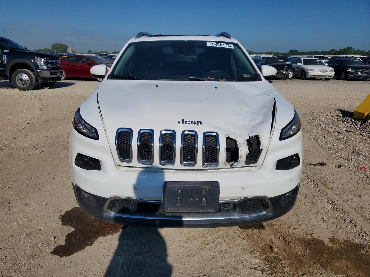 2015 Jeep Cherokee Limited White vin: 1C4PJMDS7FW599581