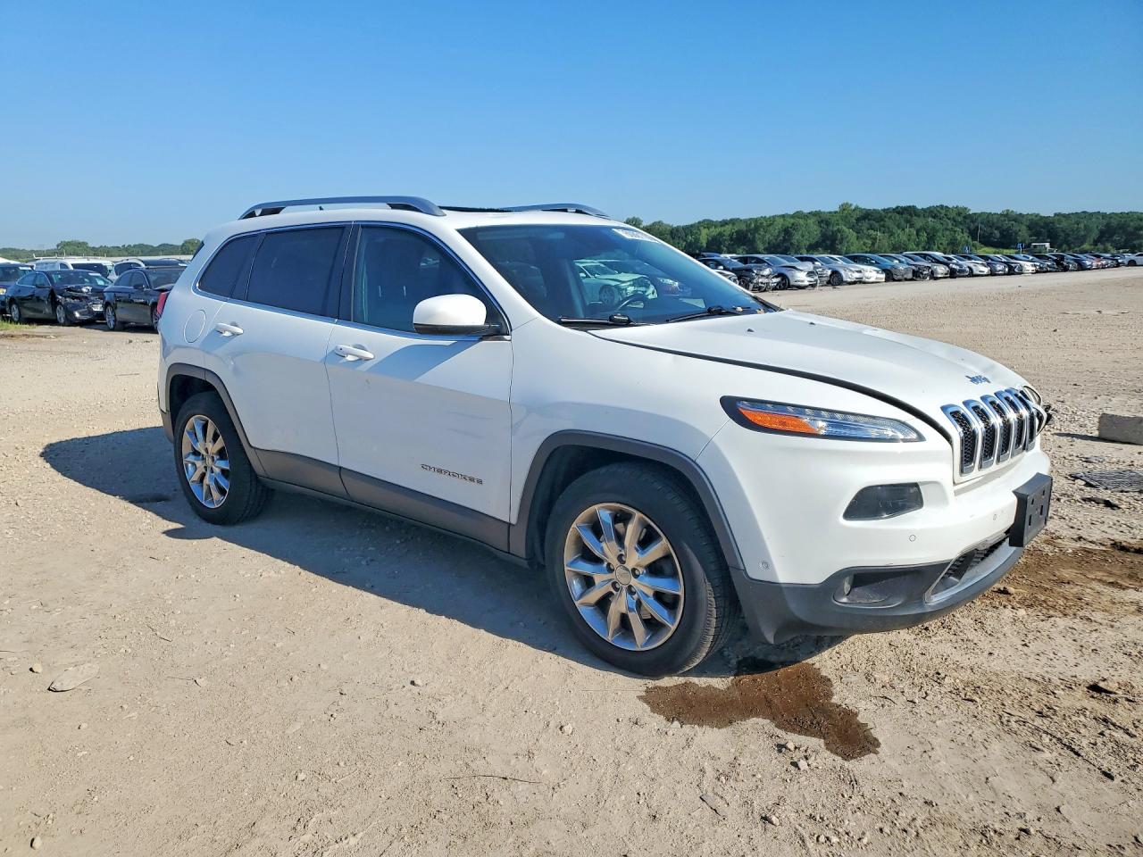2015 Jeep Cherokee Limited White vin: 1C4PJMDS7FW599581