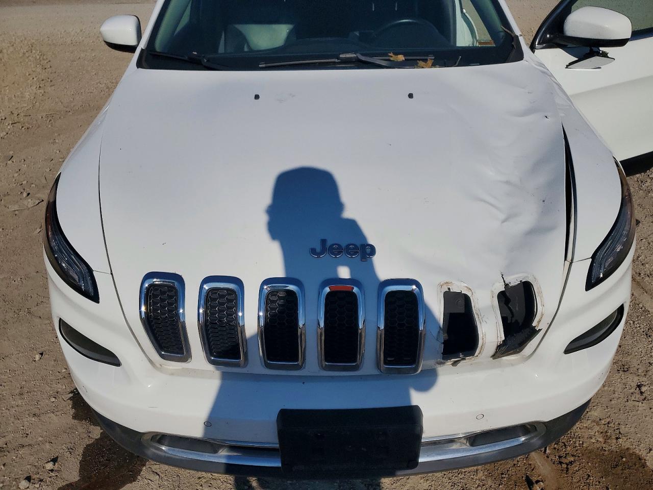 2015 Jeep Cherokee Limited White vin: 1C4PJMDS7FW599581