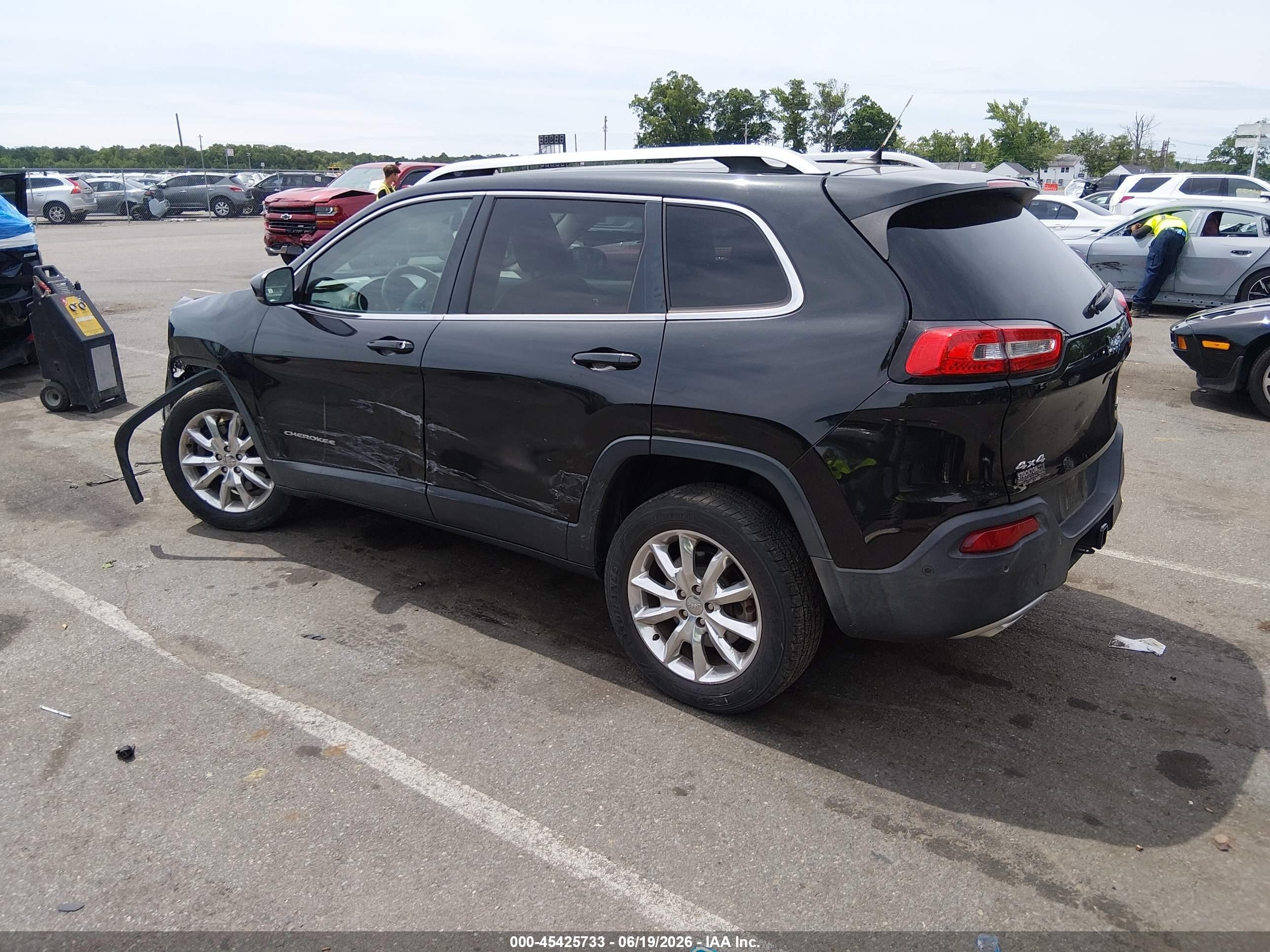 2015 Jeep Cherokee Limited Черный vin: 1C4PJMDS7FW635396