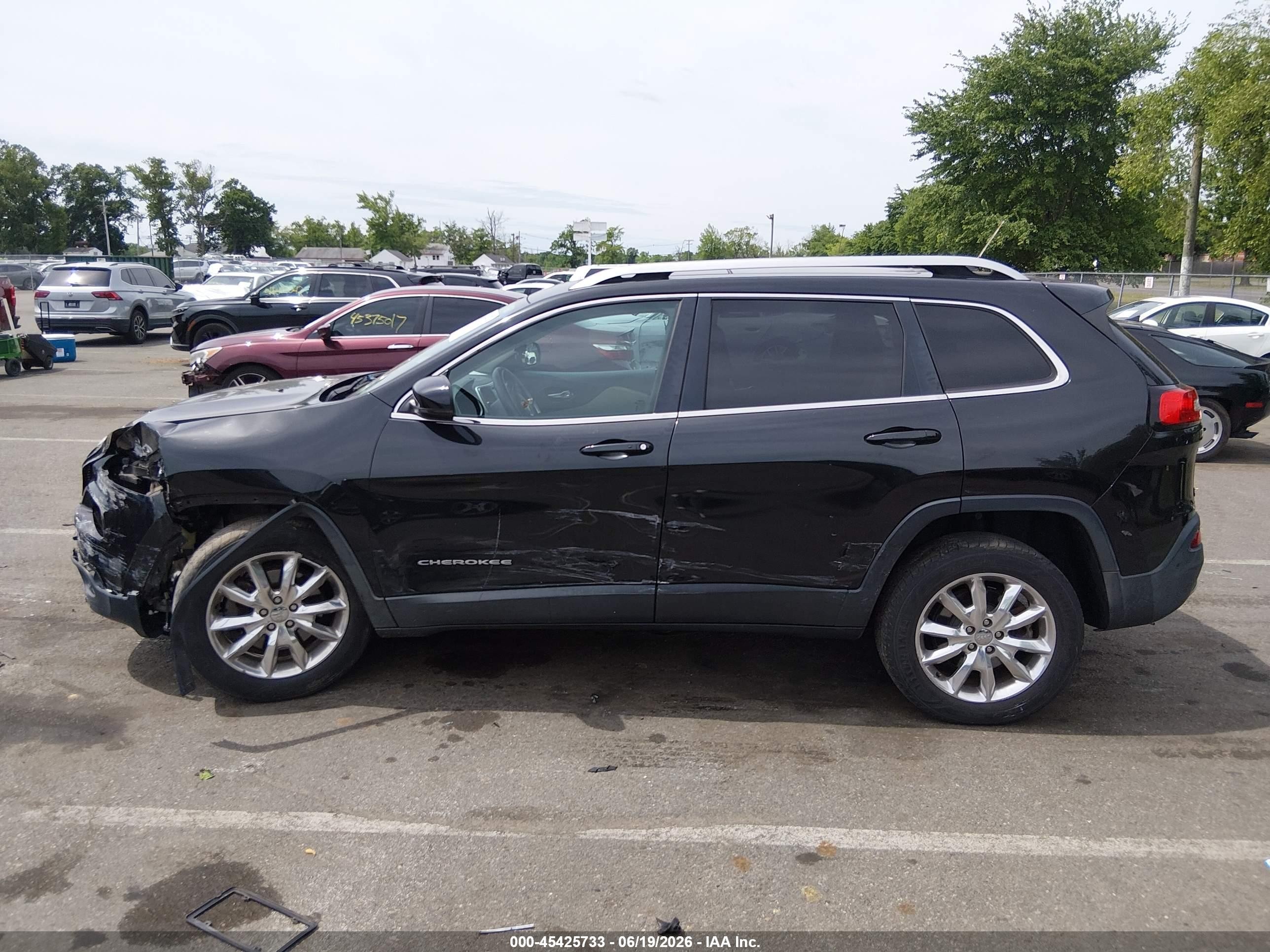 2015 Jeep Cherokee Limited Черный vin: 1C4PJMDS7FW635396