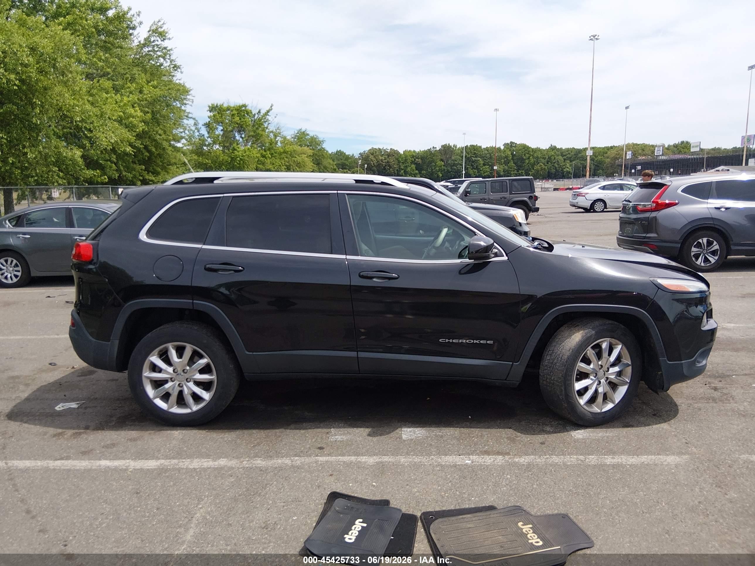 2015 Jeep Cherokee Limited Черный vin: 1C4PJMDS7FW635396