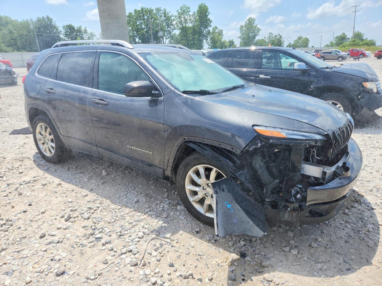 2015 Jeep Cherokee Limited Gray vin: 1C4PJMDS7FW639741